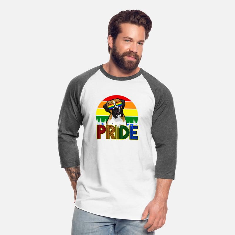 PRIDE Rainbow Boxer Dog with Sunglasses LGBT Gay