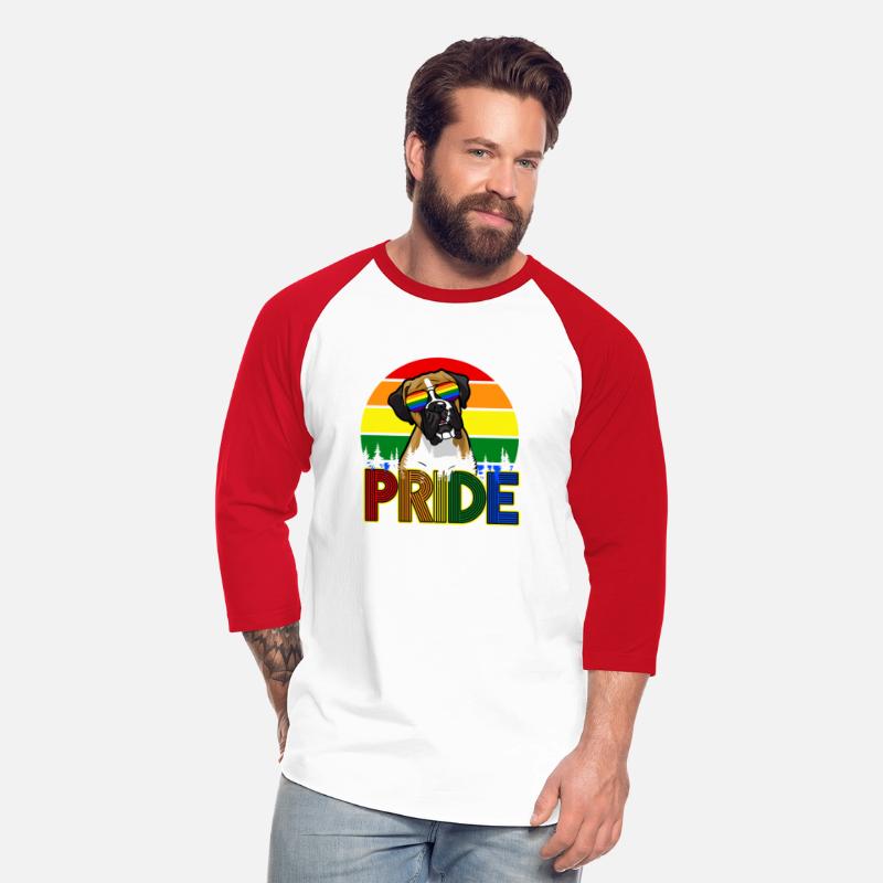 PRIDE Rainbow Boxer Dog with Sunglasses LGBT Gay