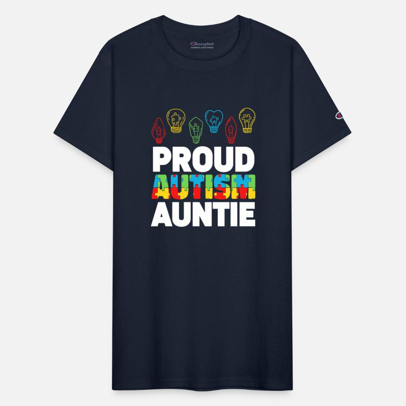 Proud Autism Auntie Puzzle Light Bulb Autism