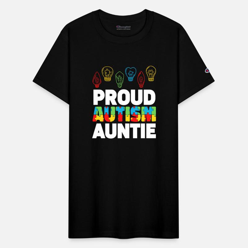 Proud Autism Auntie Puzzle Light Bulb Autism