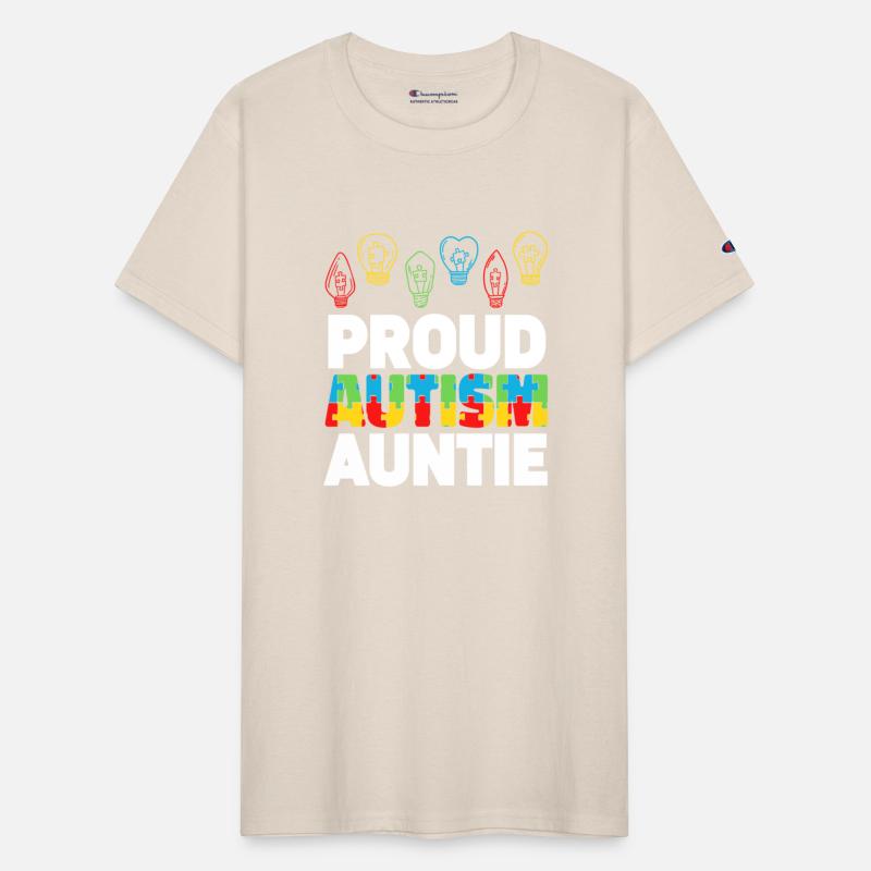 Proud Autism Auntie Puzzle Light Bulb Autism