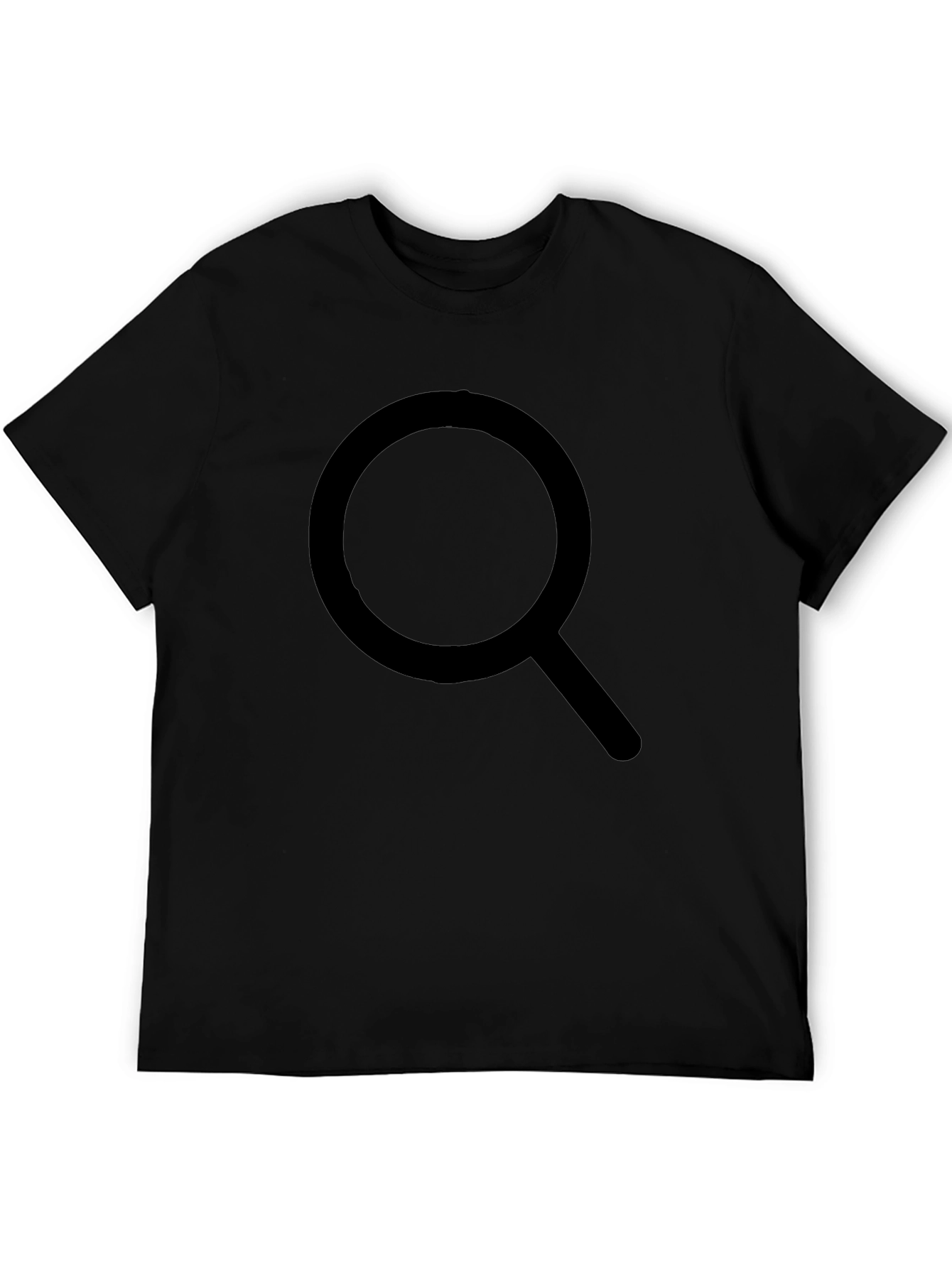 Mens Black T-Shirt - Search Design