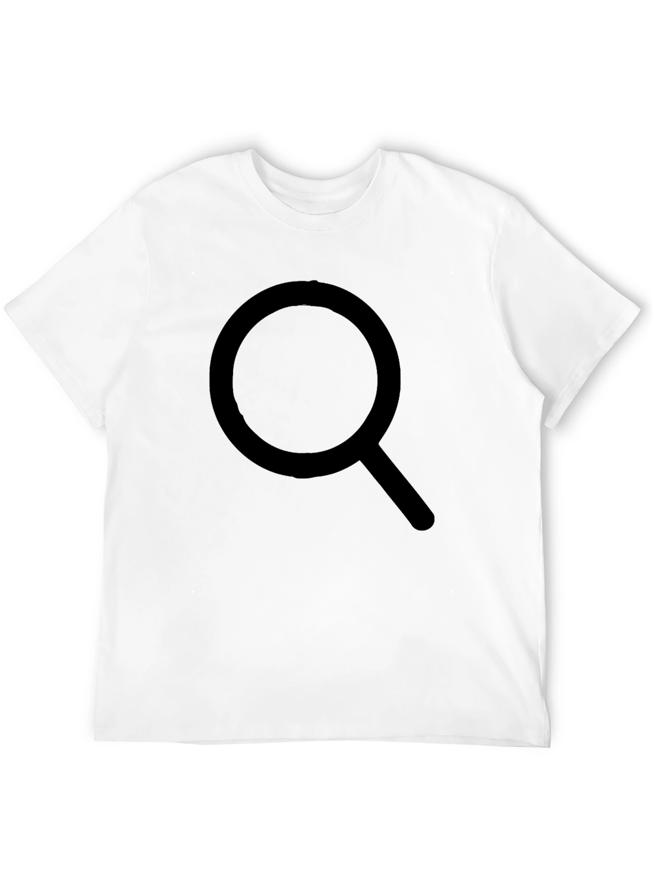 Mens Black T-Shirt - Search Design