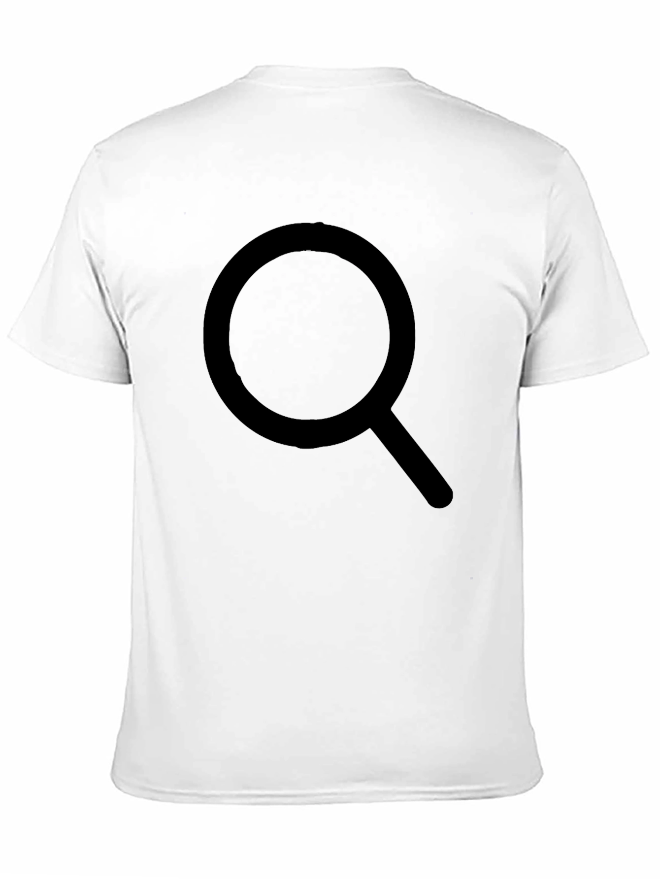 Mens Black T-Shirt - Search Design