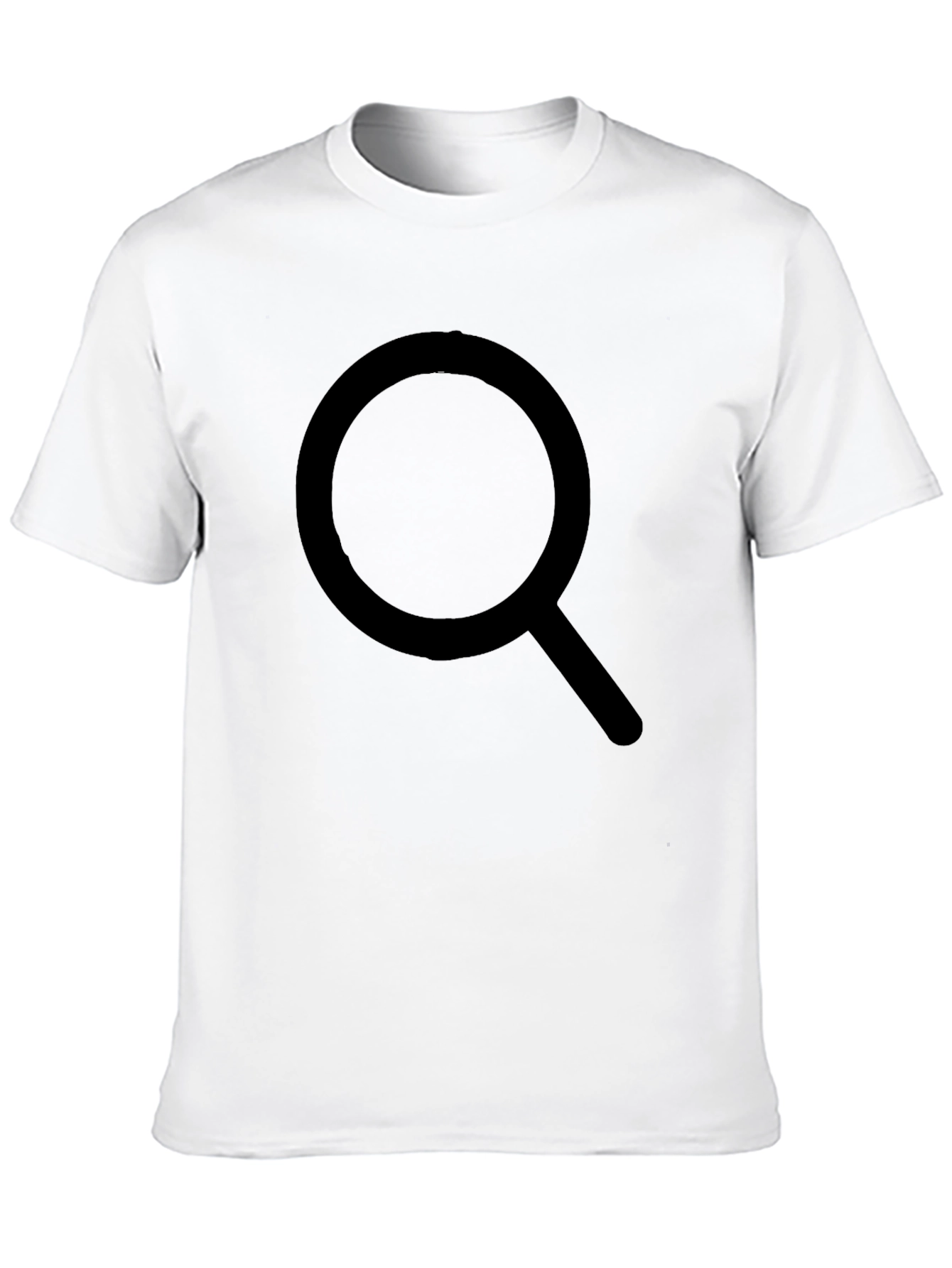 Mens Black T-Shirt - Search Design