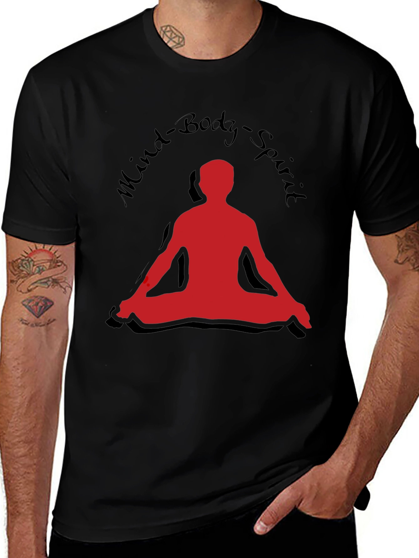 Mind Body Spirit T-Shirt - Yoga Meditation Tee