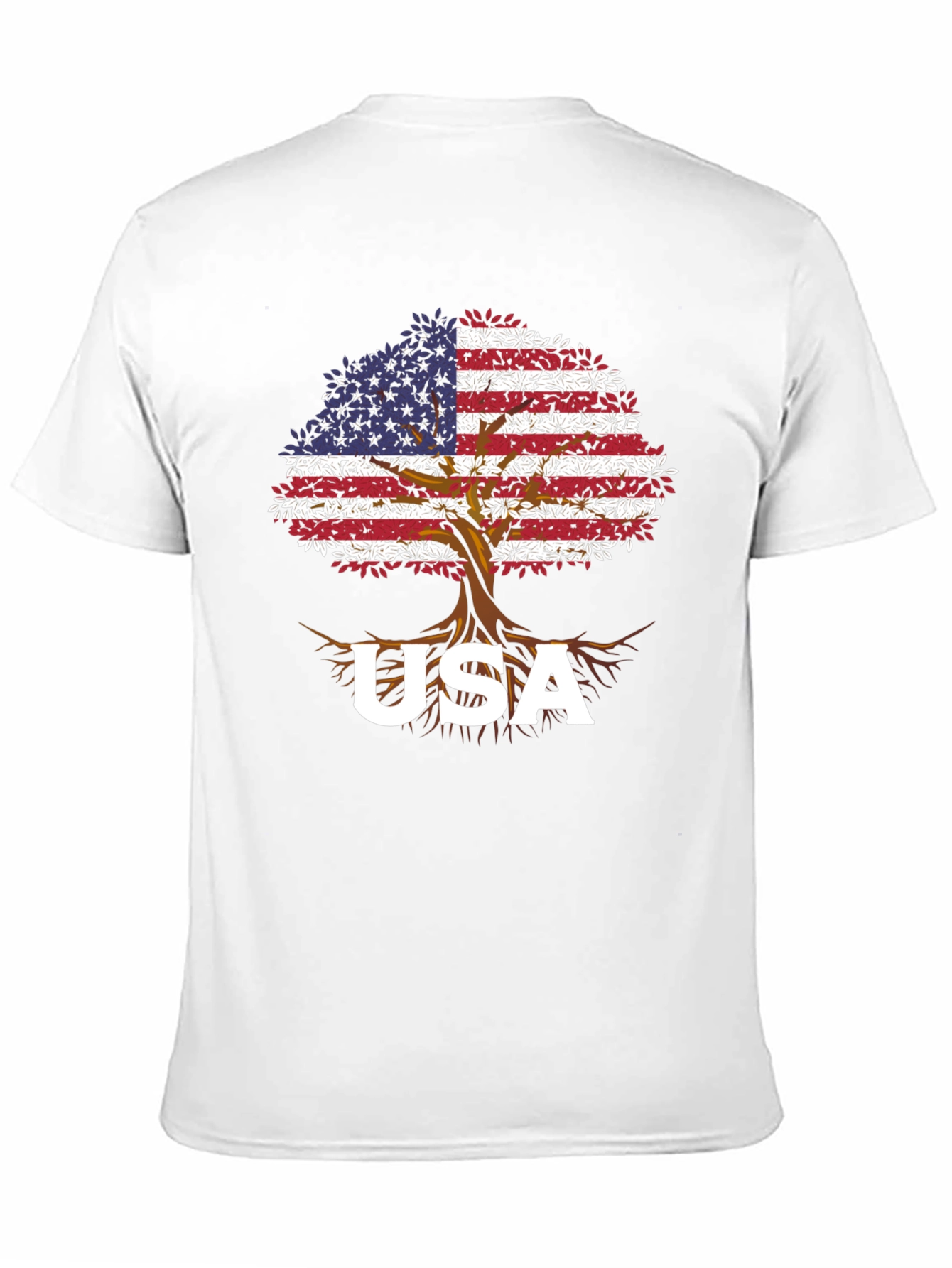 USA Flag Tree T-Shirt - Patriotic Pride