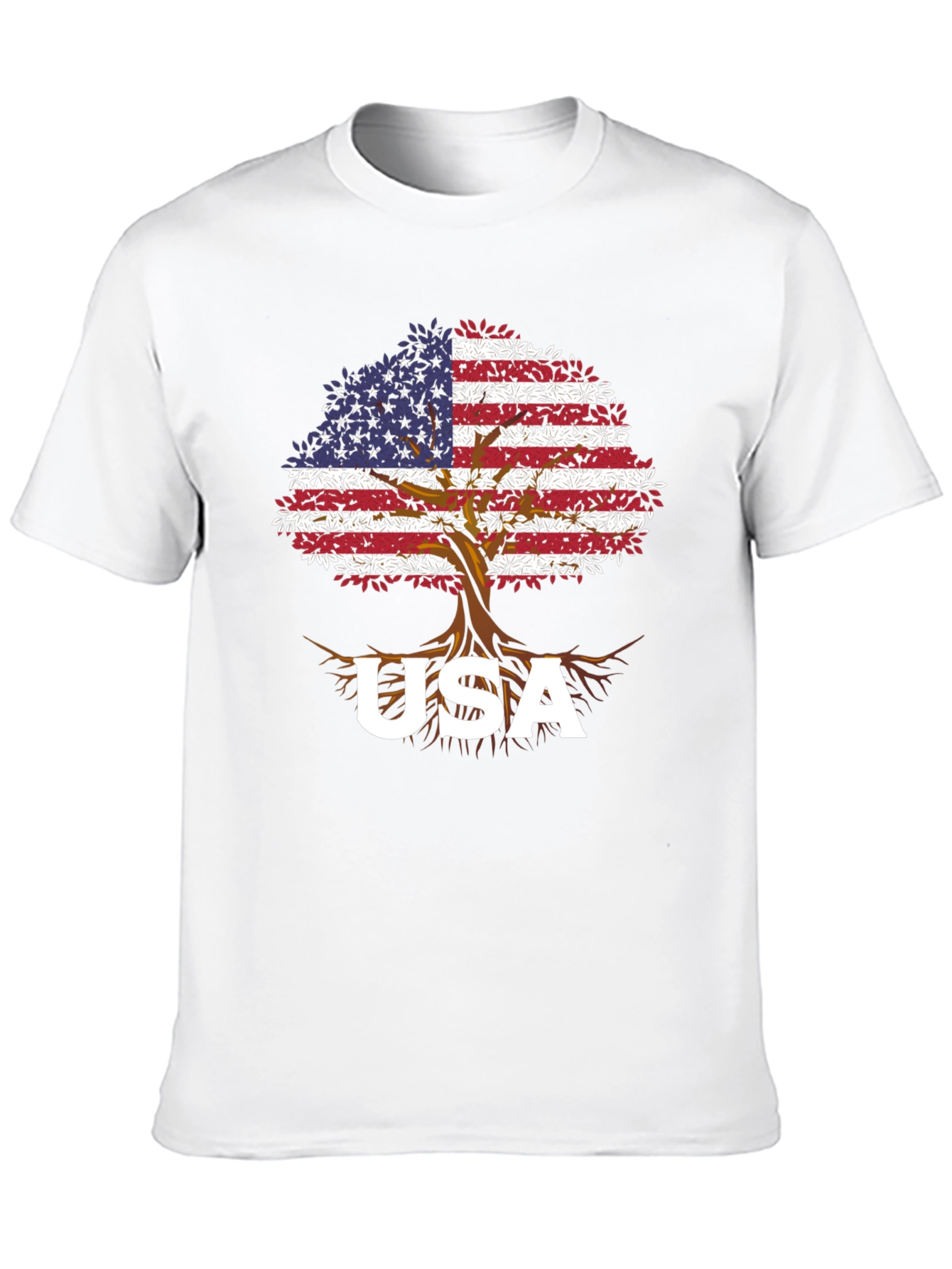 USA Flag Tree T-Shirt - Patriotic Pride