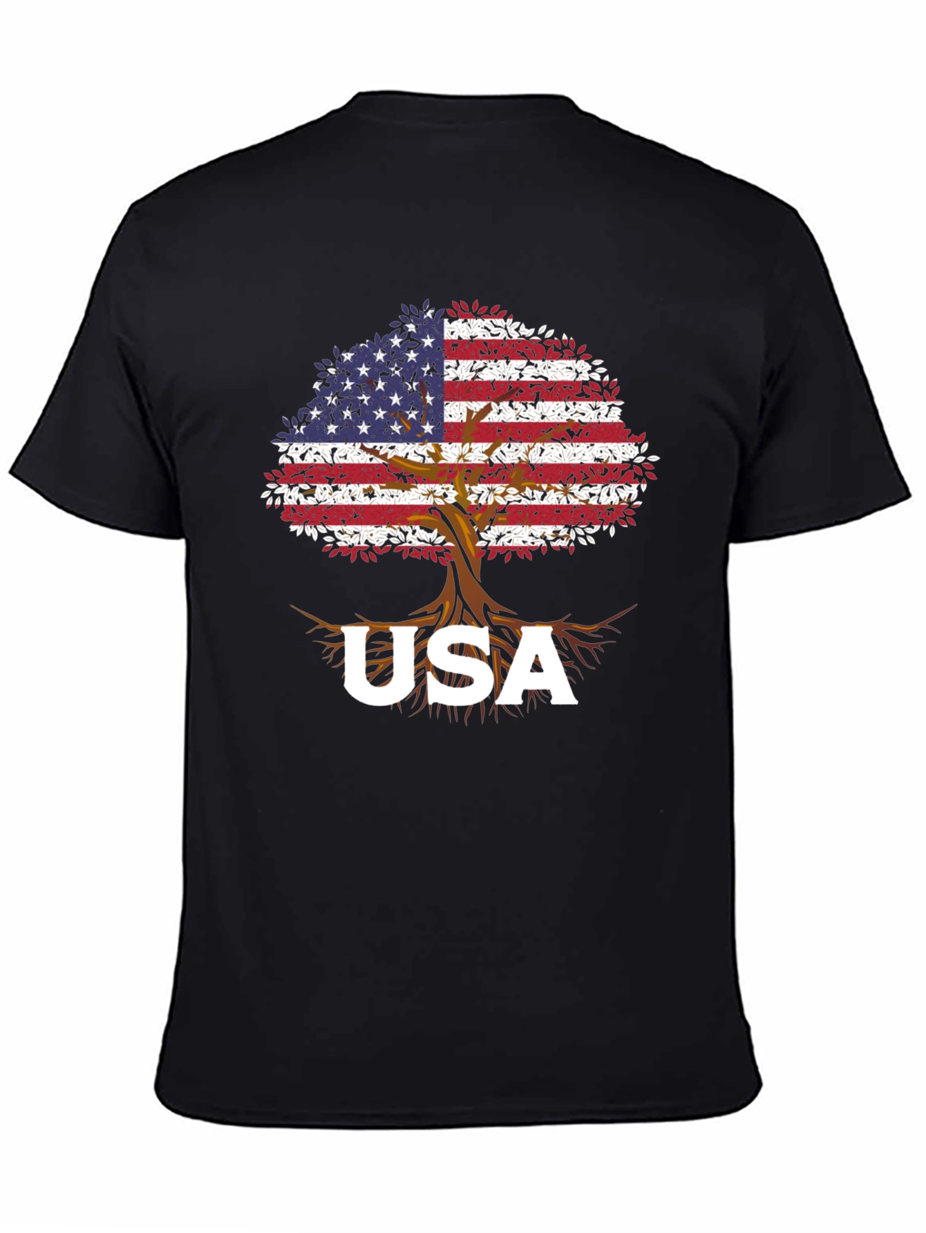 USA Flag Tree T-Shirt - Patriotic Pride