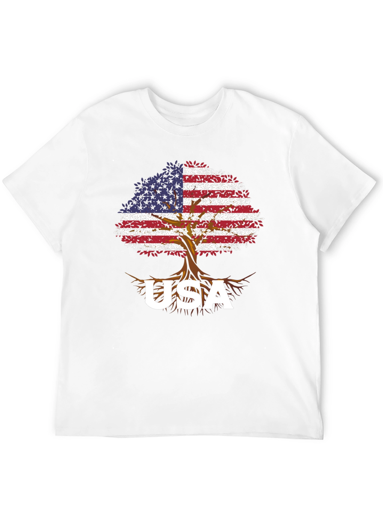 USA Flag Tree T-Shirt - Patriotic Pride