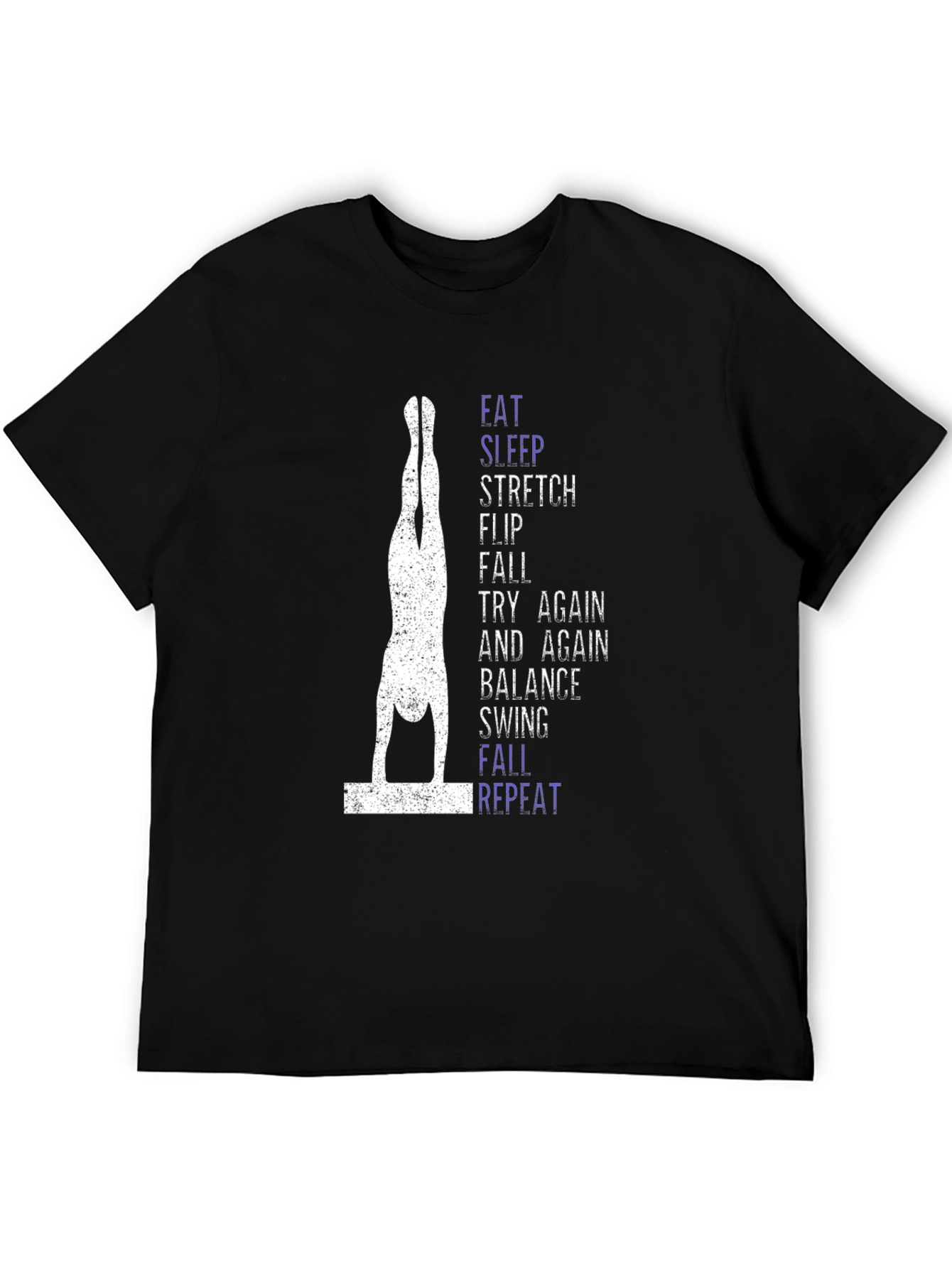 Gymnastics Balance T-Shirt - Eat Sleep Stretch