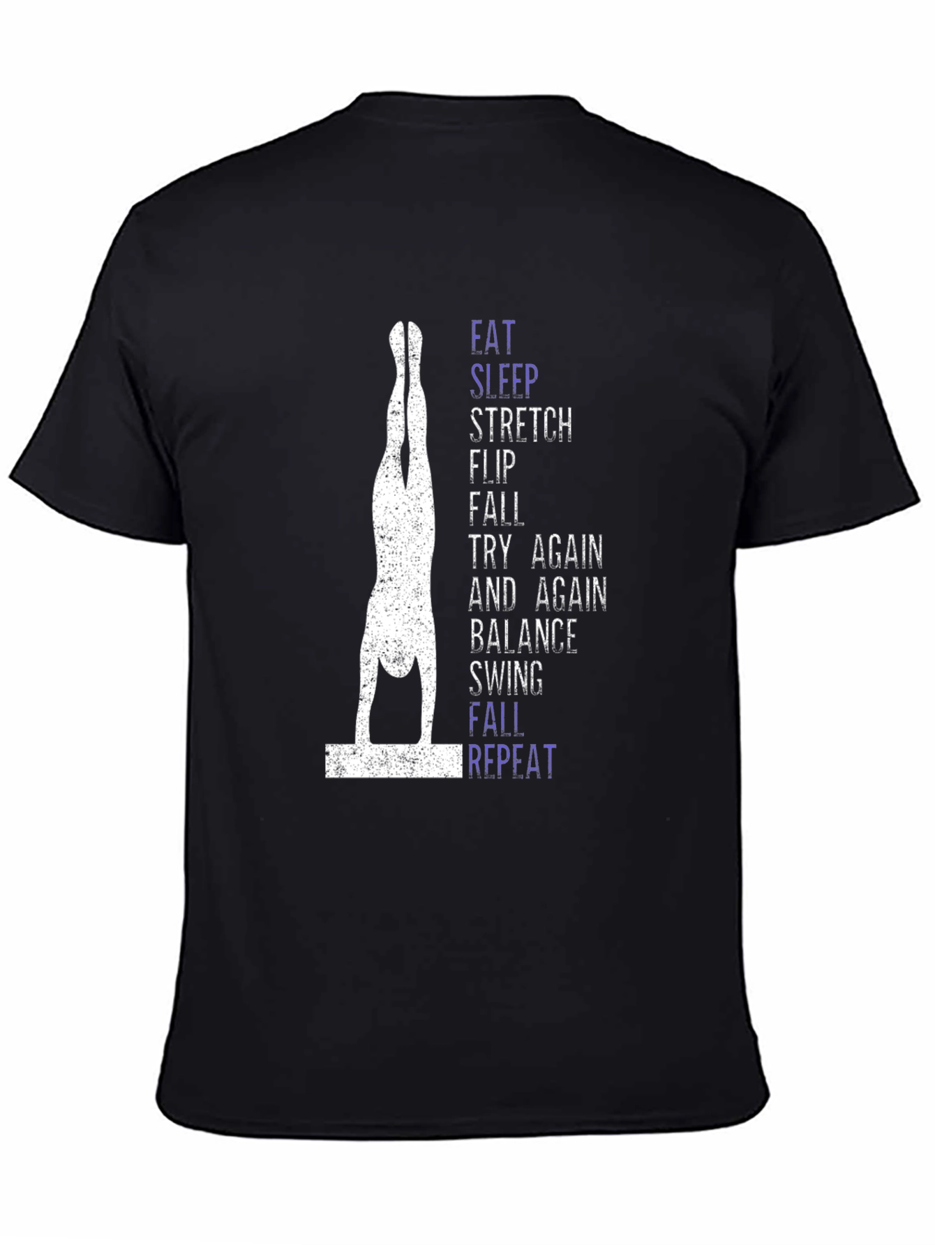 Gymnastics Balance T-Shirt - Eat Sleep Stretch