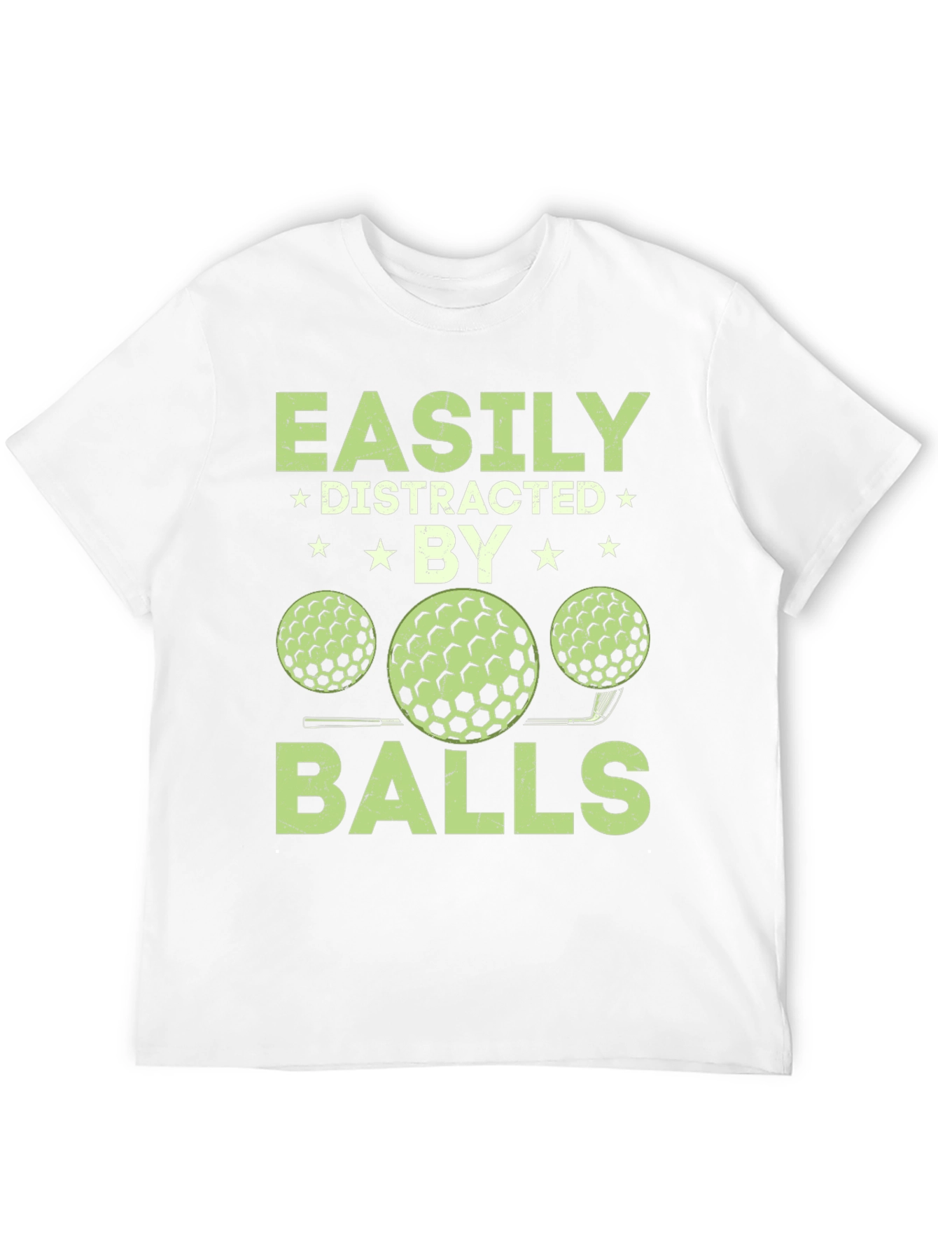 Easily Distracted By Balls T-Shirt - Golf Lover Tee