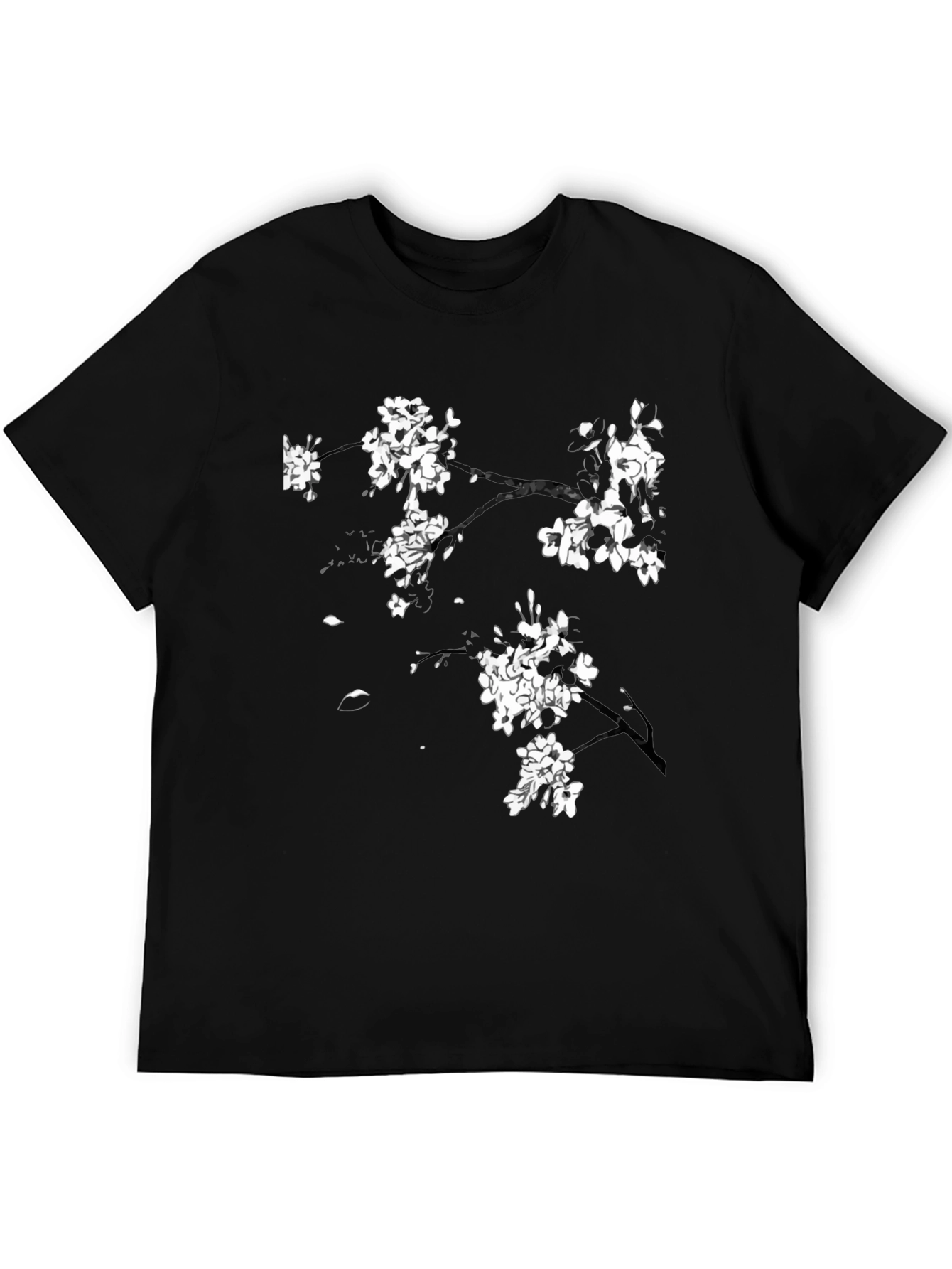 Blossom Branch Black Tee