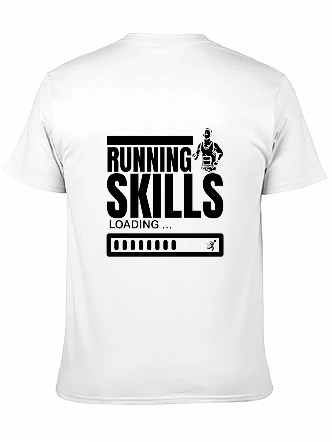 Running Skills Loading T-Shirt - Black Graphic Tee