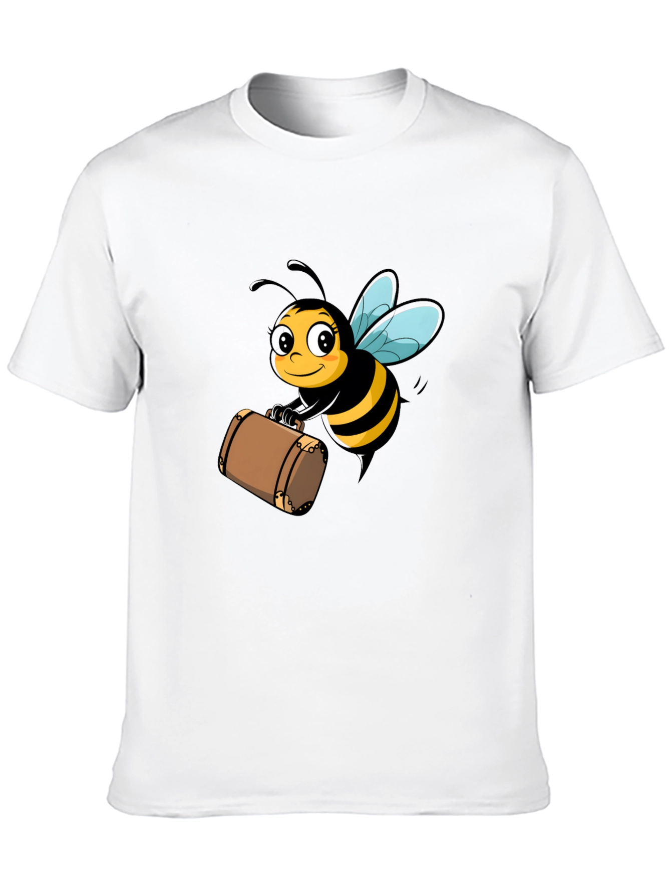 Bee Travel T-Shirt - Black Cotton Tee