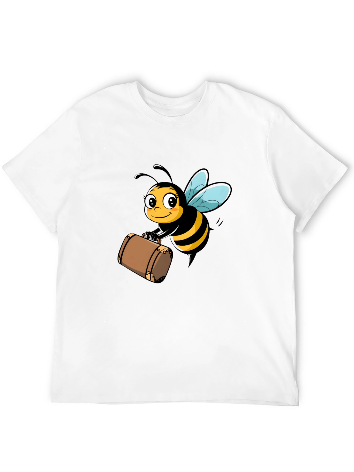 Bee Travel T-Shirt - Black Cotton Tee