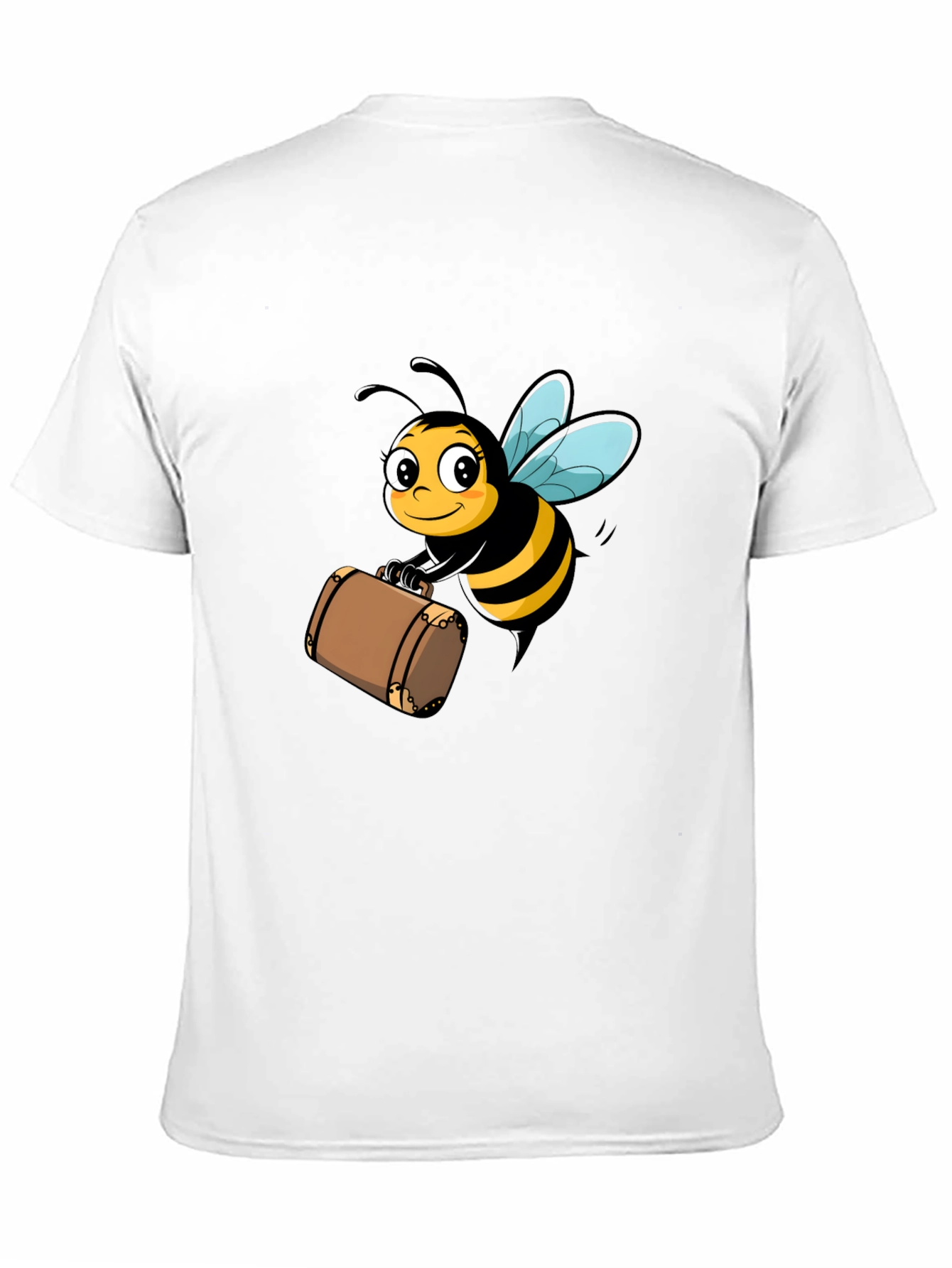 Bee Travel T-Shirt - Black Cotton Tee