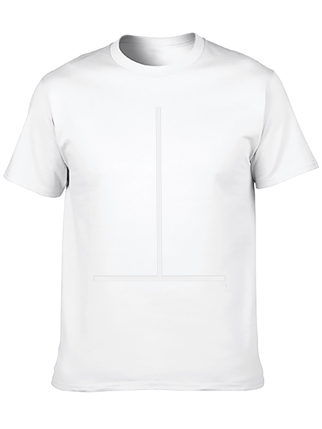 Minimalist Line Graphic T-Shirt - Black