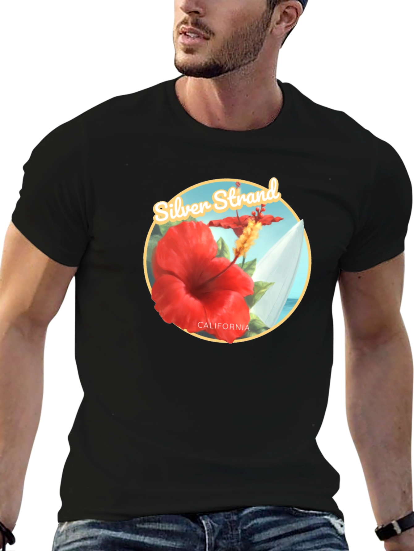 Silver Strand California Graphic Tee