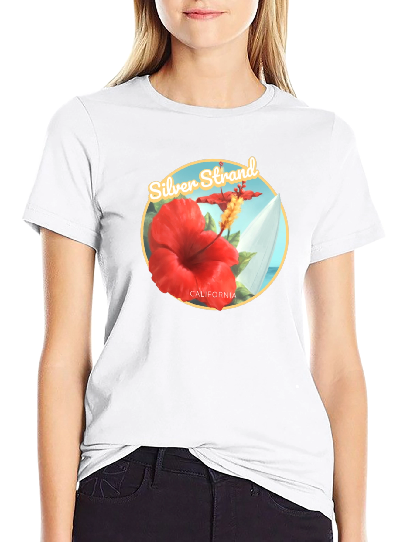 Silver Strand California Graphic Tee