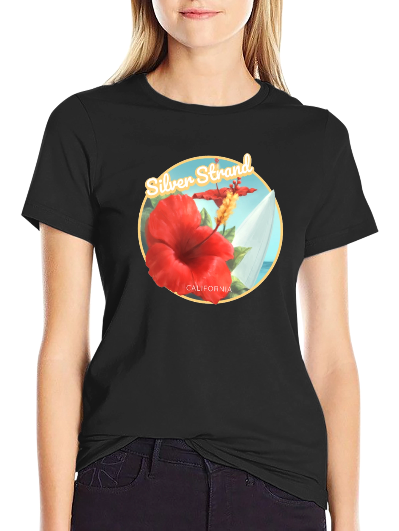 Silver Strand California Graphic Tee