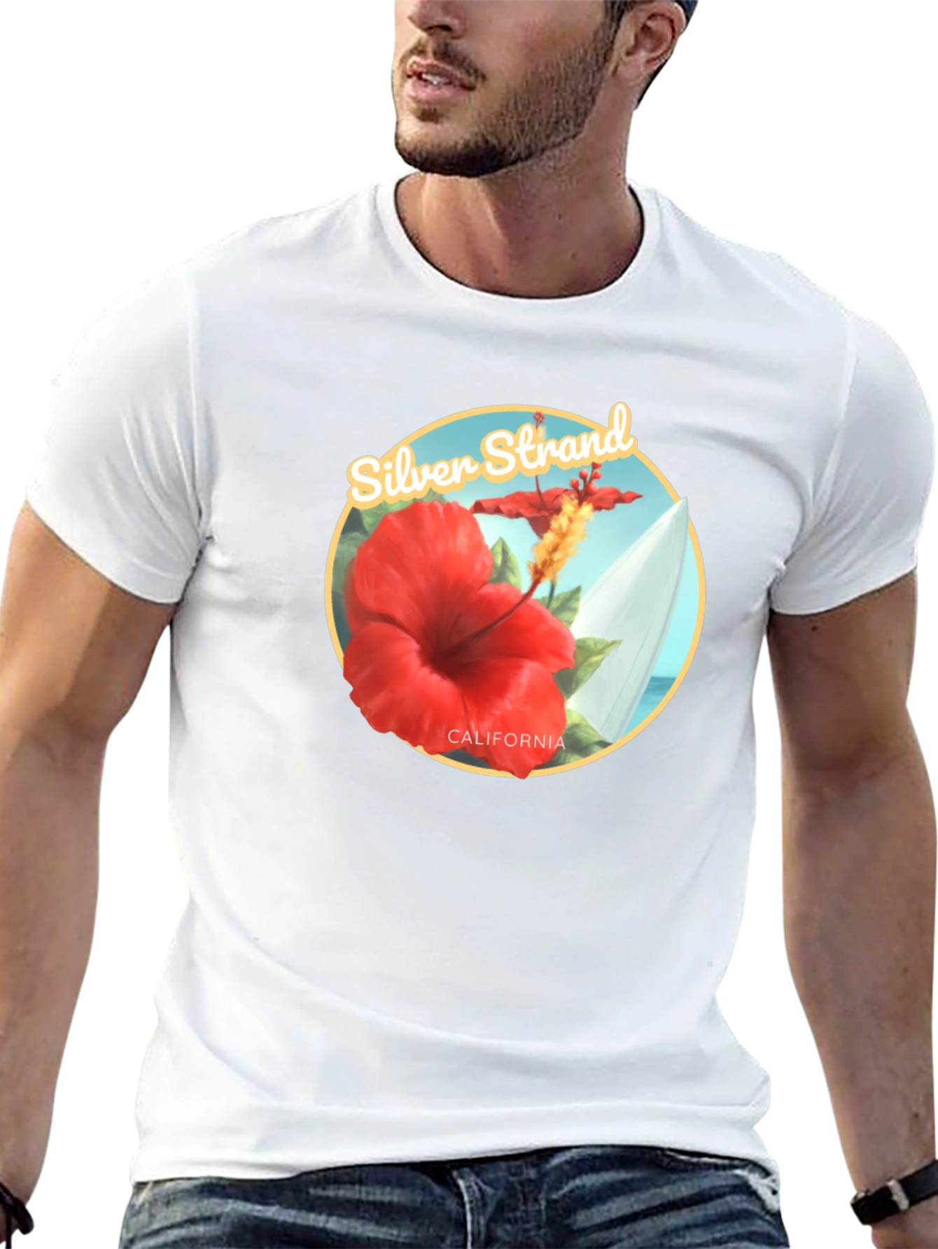 Silver Strand California Graphic Tee