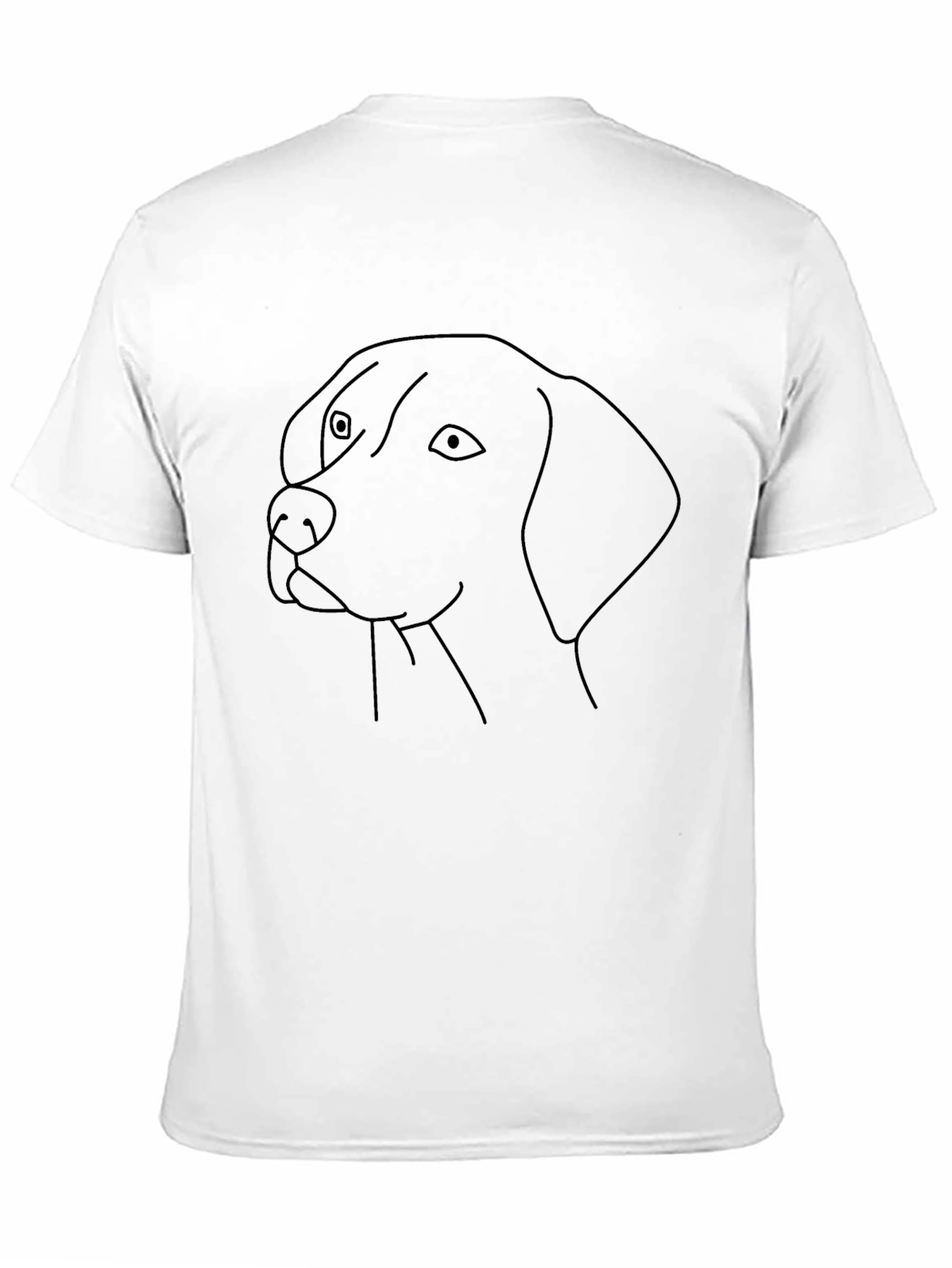 Dog Outline Graphic Tee - Black