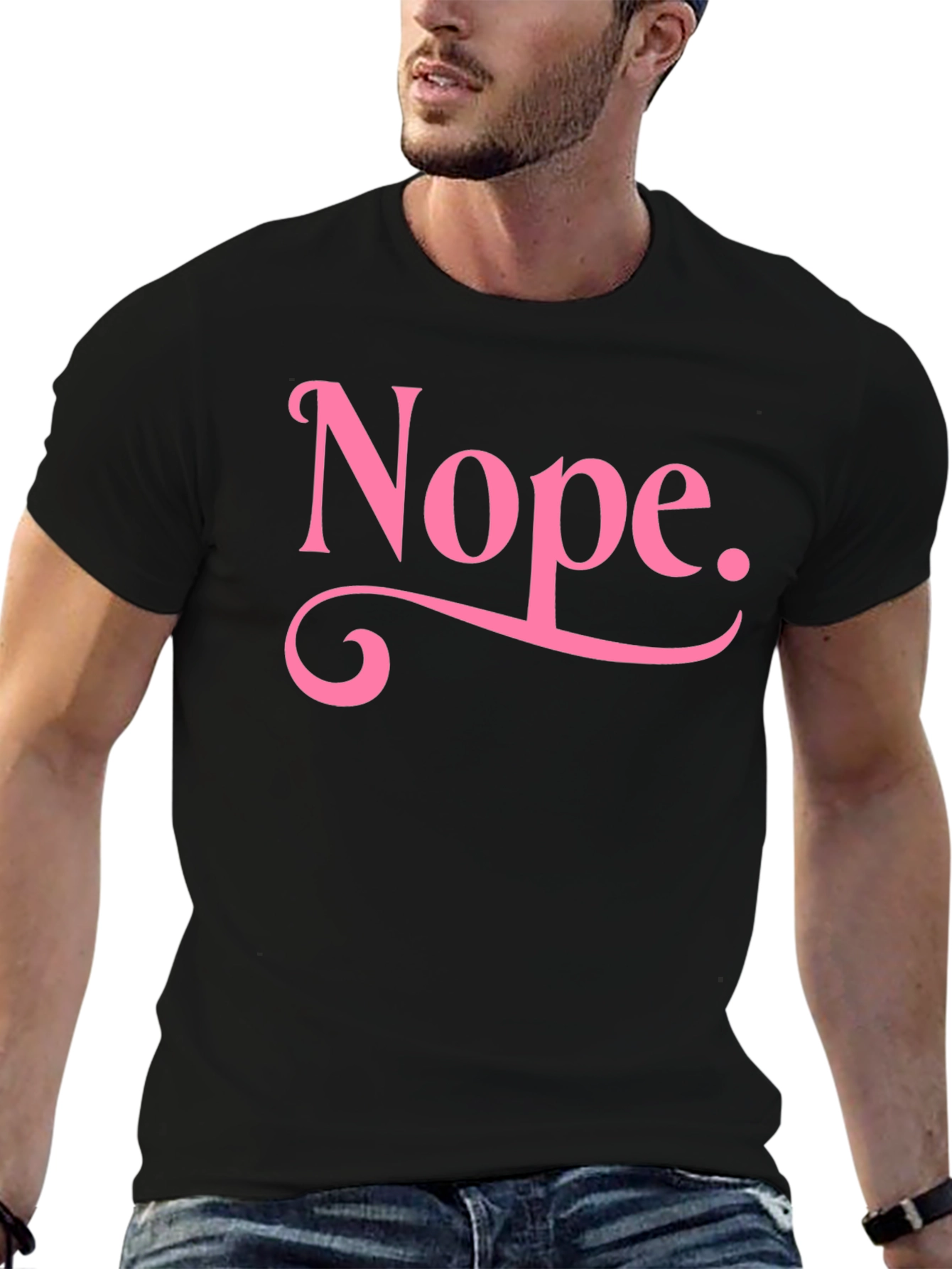 Nope Graphic Tee - Trendy Casual Wear