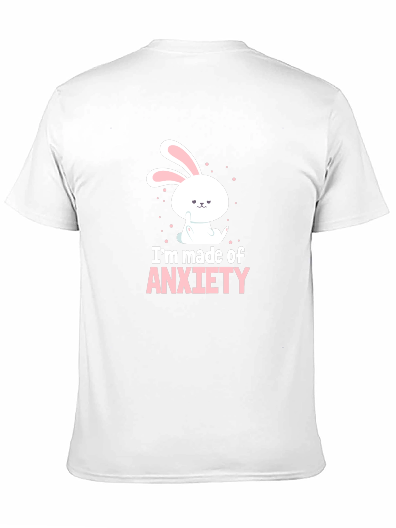 Anxiety Bunny Graphic T-Shirt - Black Cotton Tee