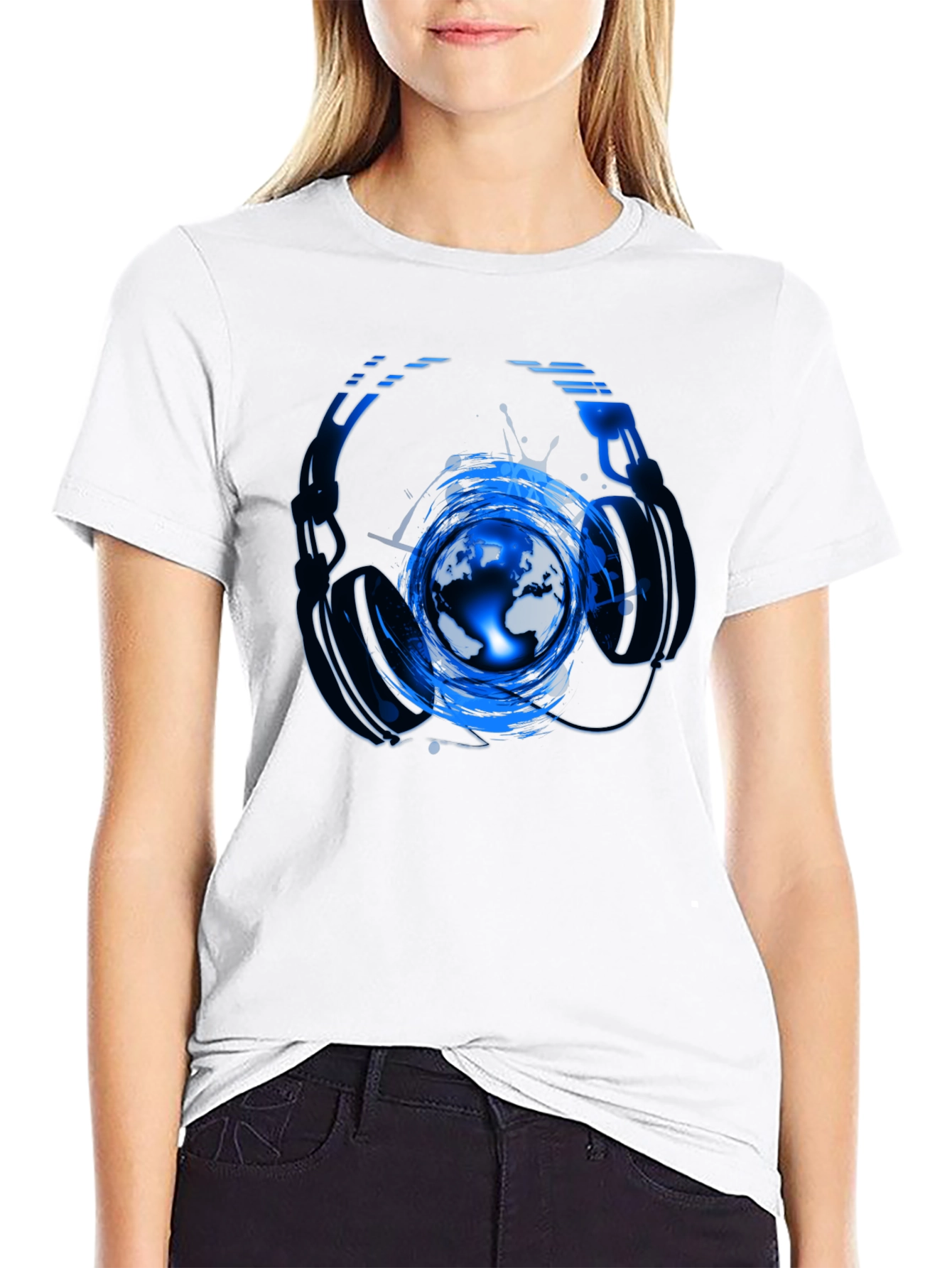 World Music T-Shirt - DJ Headphones Design
