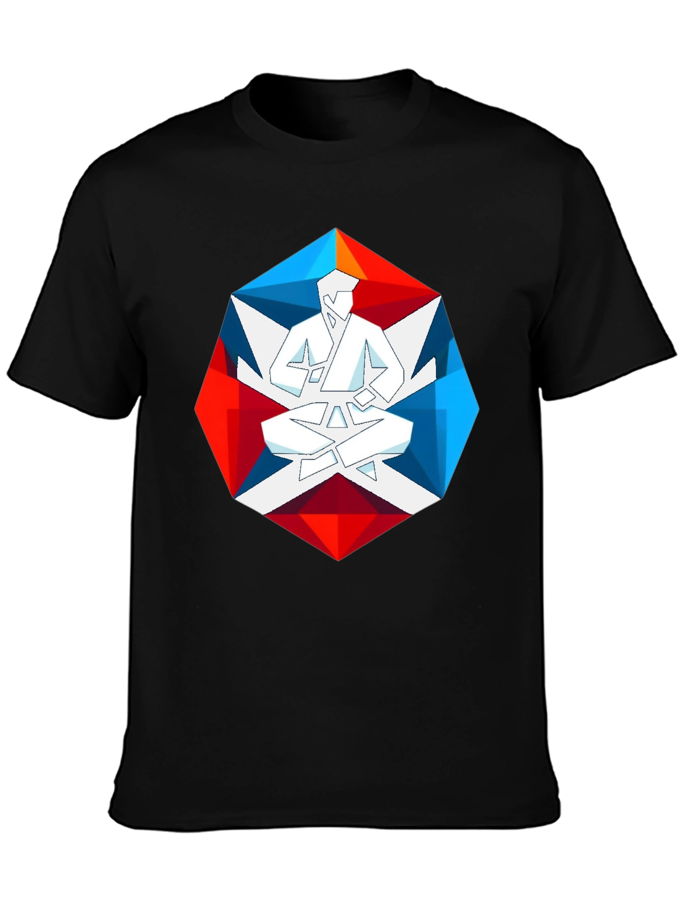 Geometric Karate Graphic Tee - Martial Arts T-Shirt
