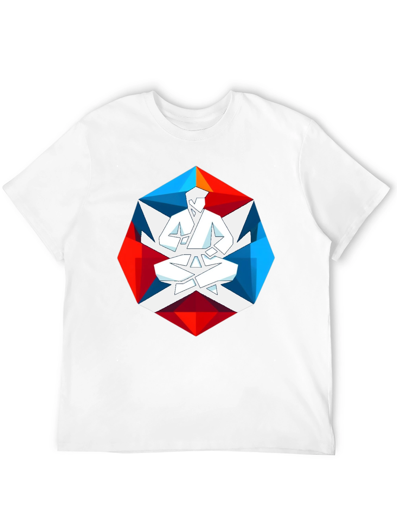 Geometric Karate Graphic Tee - Martial Arts T-Shirt