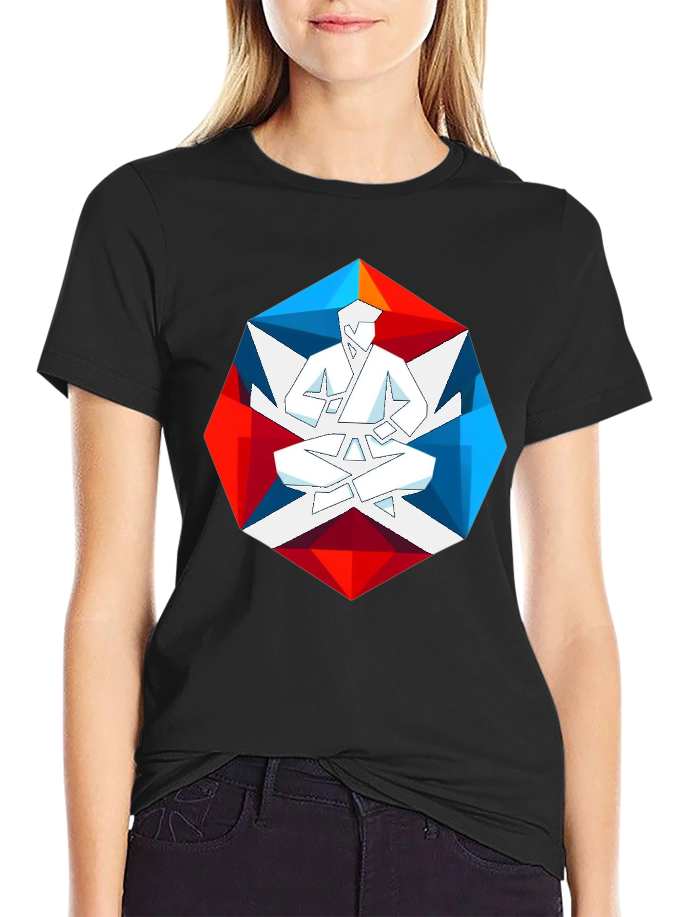 Geometric Karate Graphic Tee - Martial Arts T-Shirt
