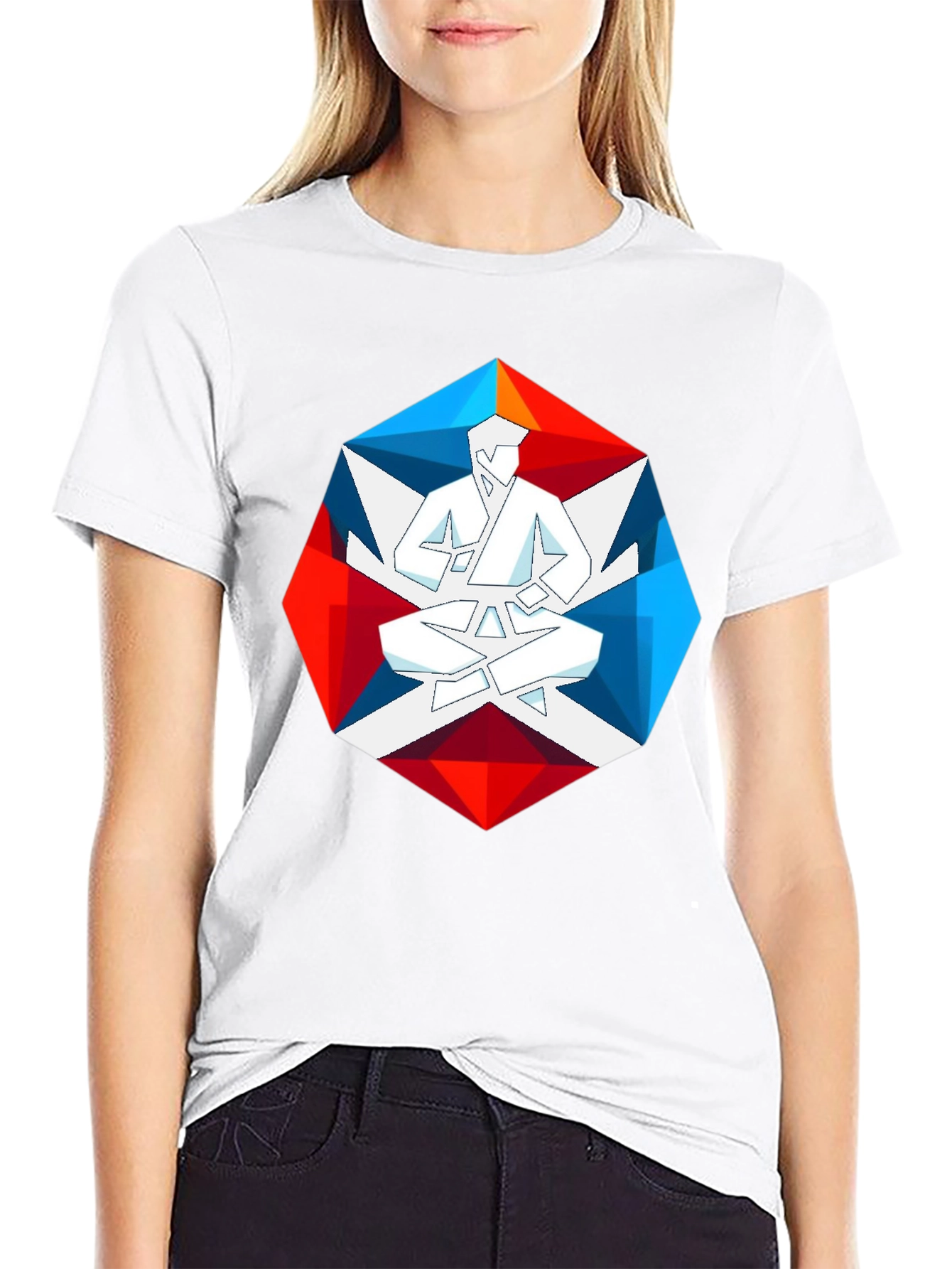 Geometric Karate Graphic Tee - Martial Arts T-Shirt