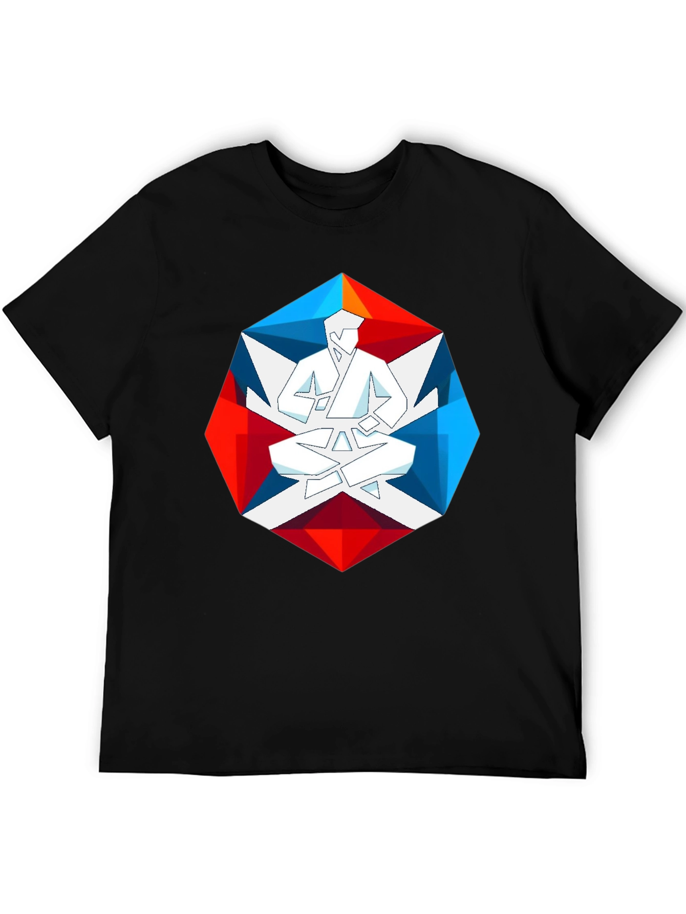 Geometric Karate Graphic Tee - Martial Arts T-Shirt