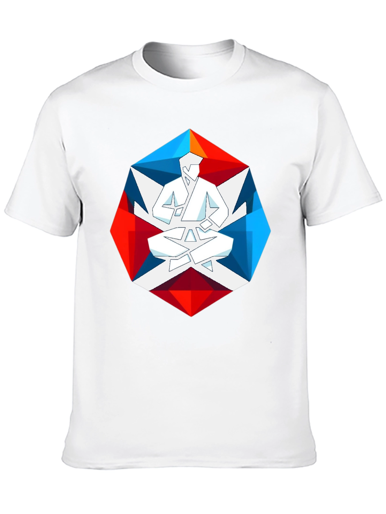 Geometric Karate Graphic Tee - Martial Arts T-Shirt