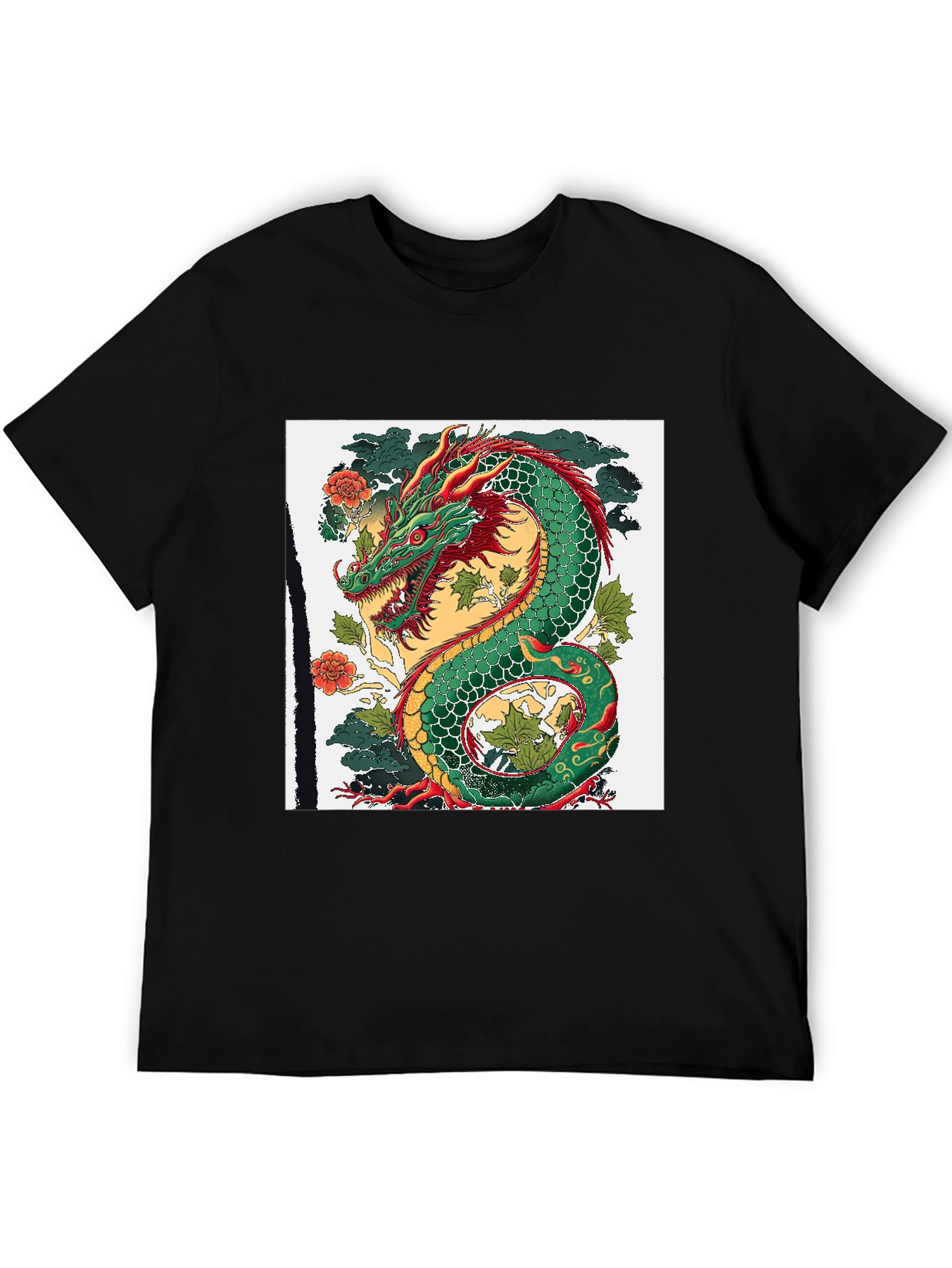 Dragon Graphic Tee - Black