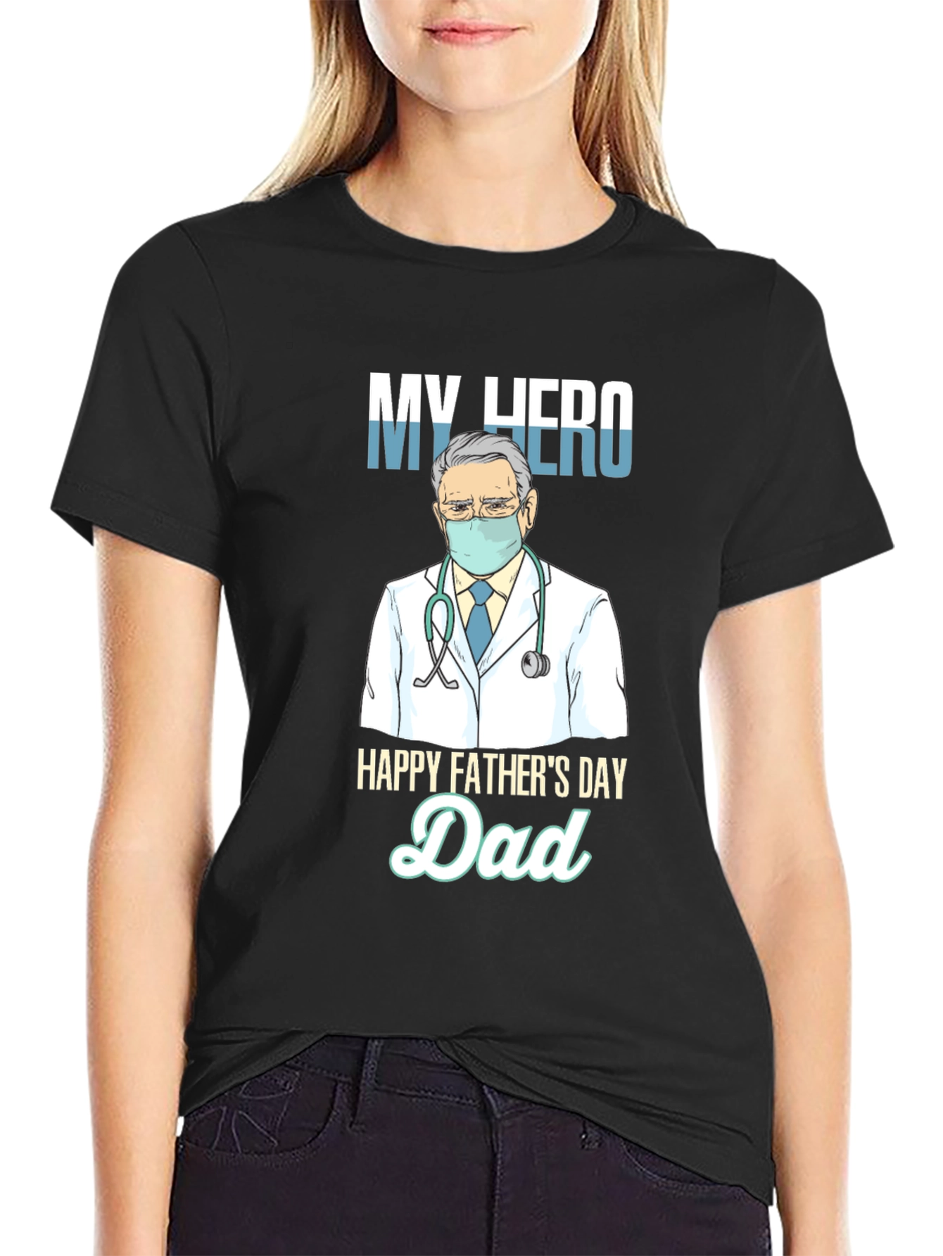 My Hero Dad T-Shirt Fathers Day Gift