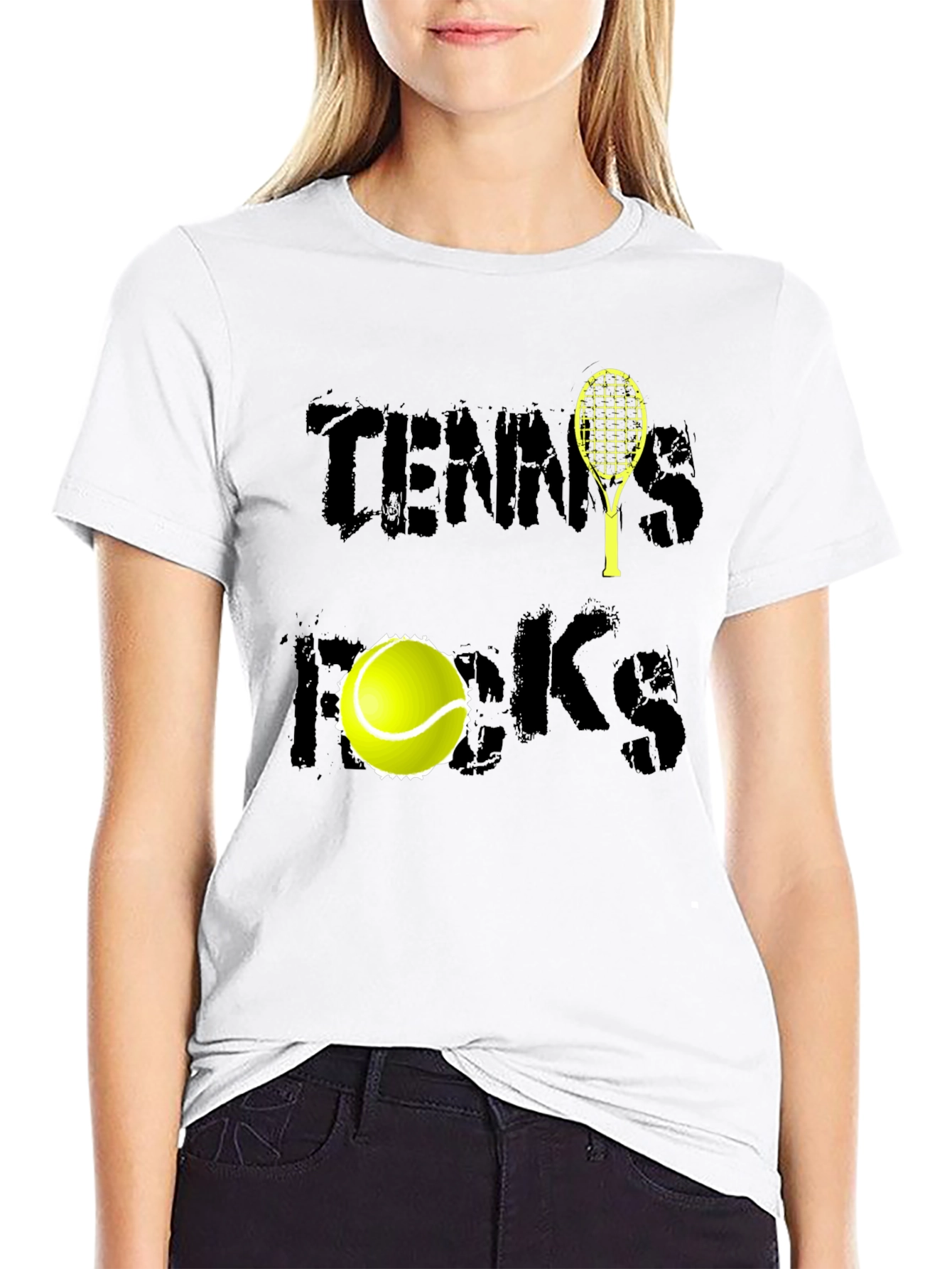 Tennis Rocks Graphic Tee - Stylish Sportswear