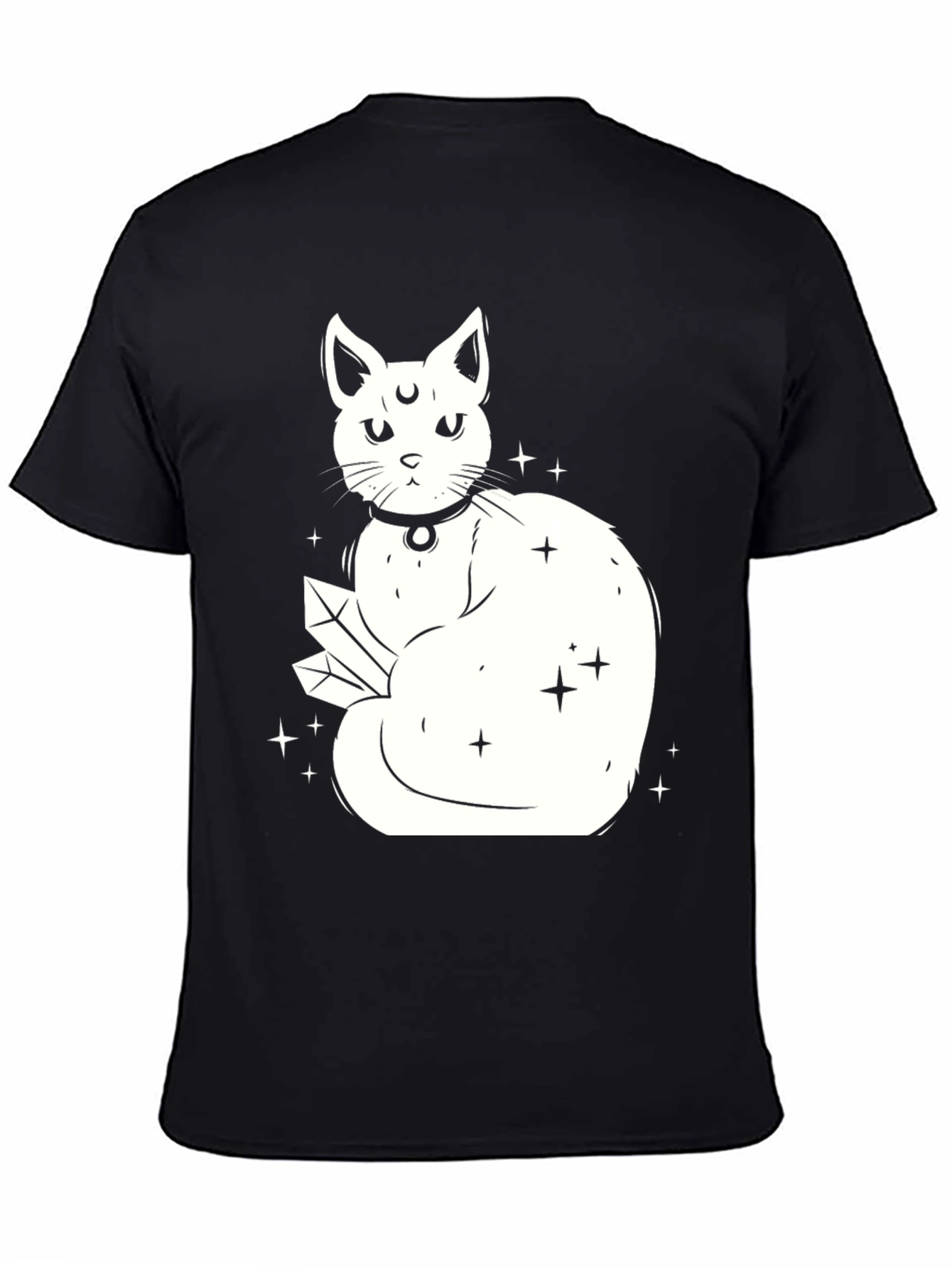 Mystic Cat T-Shirt - Black Graphic Tee
