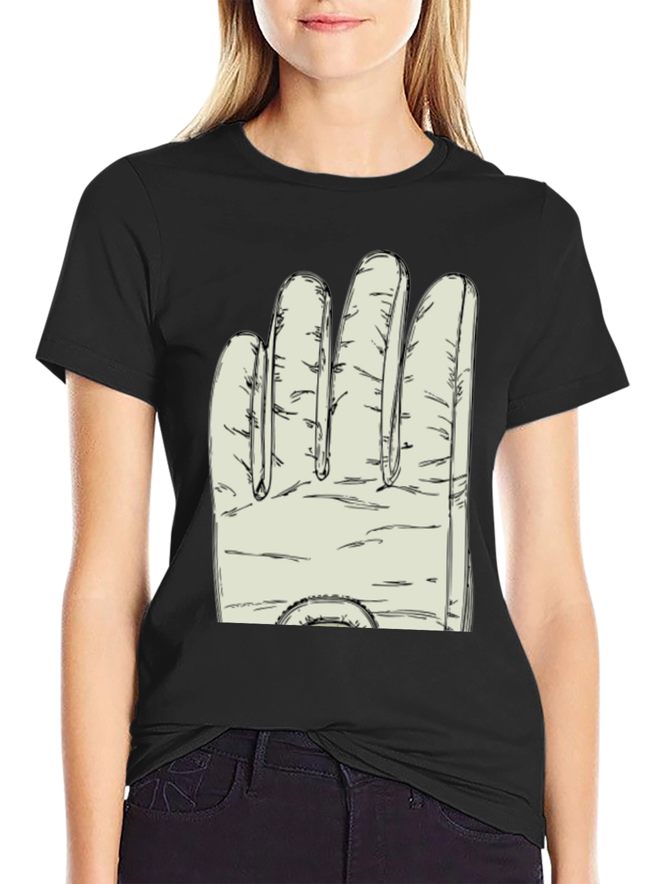 Novelty Glove Graphic T-Shirt - Soft Cotton Blend