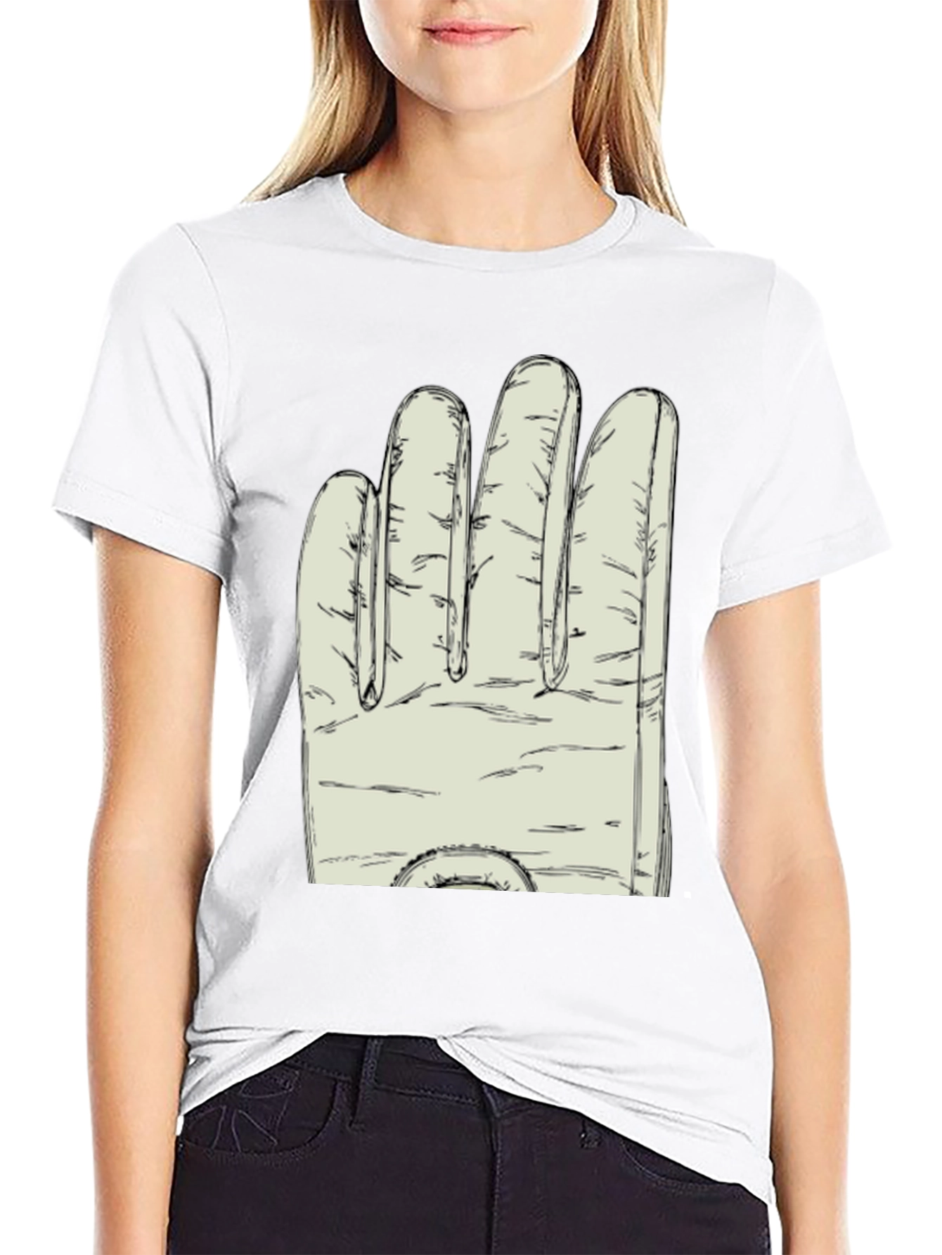 Novelty Glove Graphic T-Shirt - Soft Cotton Blend