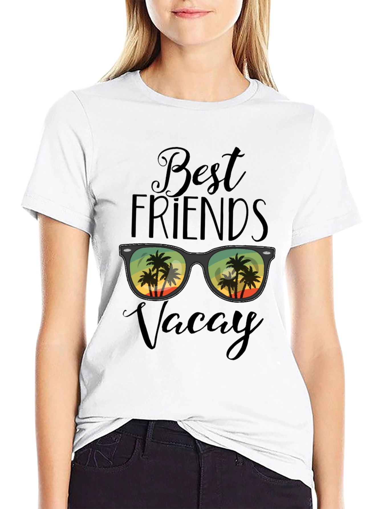 Best Friends Vacay Graphic Tee - Island Getaway