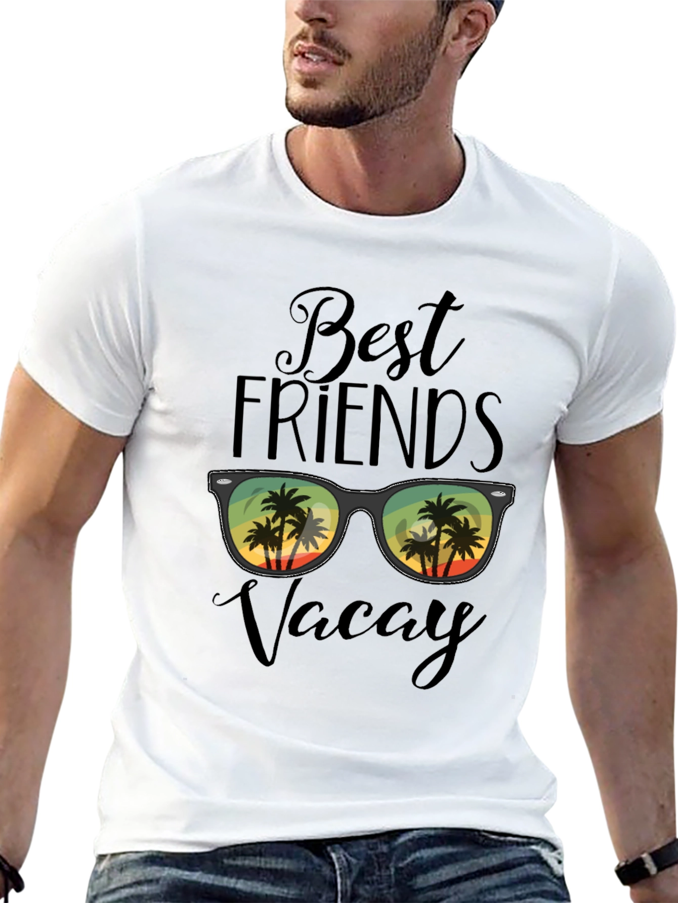 Best Friends Vacay Graphic Tee - Island Getaway