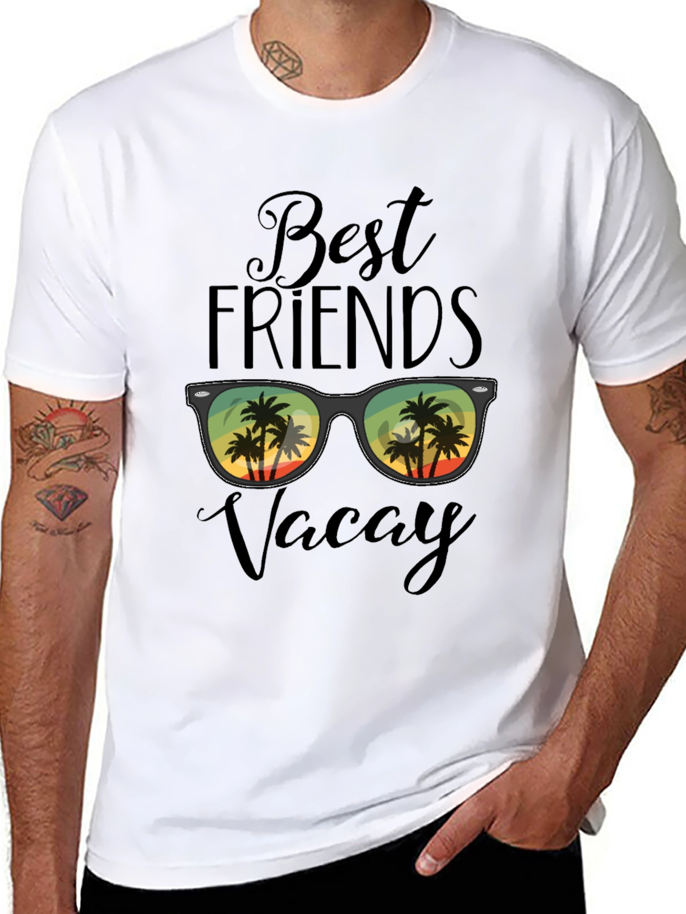 Best Friends Vacay Graphic Tee - Island Getaway