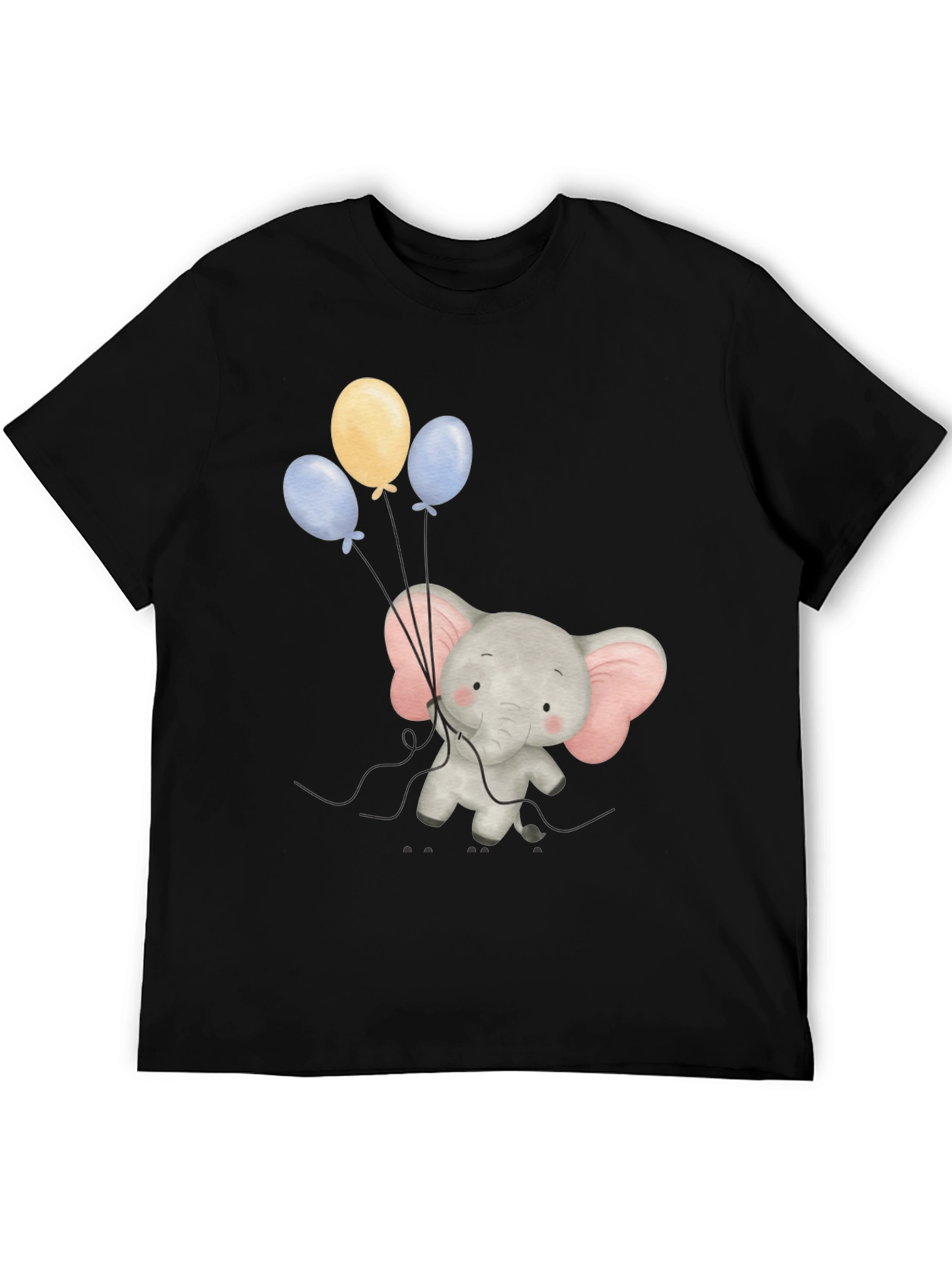 Elephant Balloons Graphic Tee - Soft Cotton Comfort
