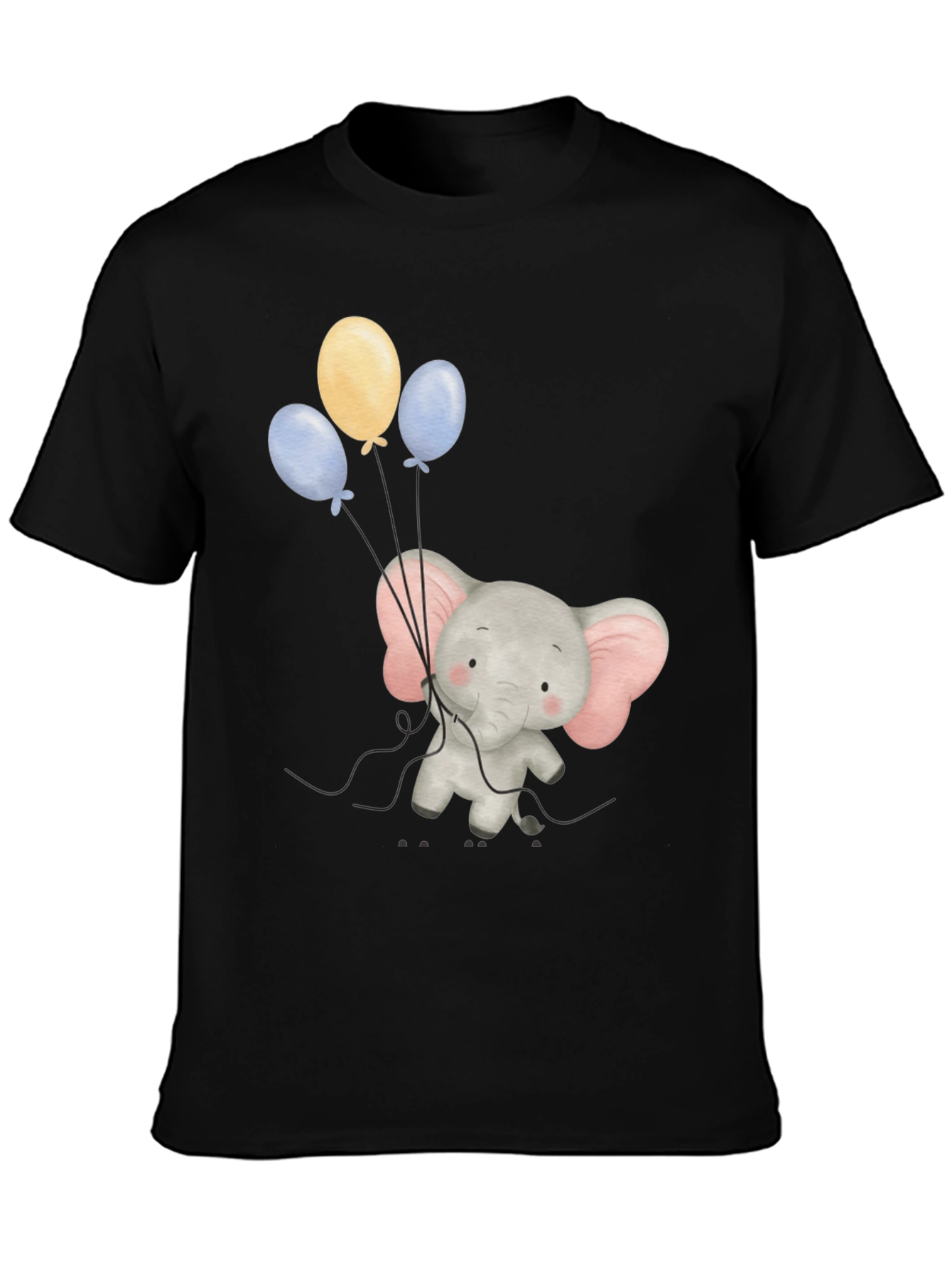 Elephant Balloons Graphic Tee - Soft Cotton Comfort