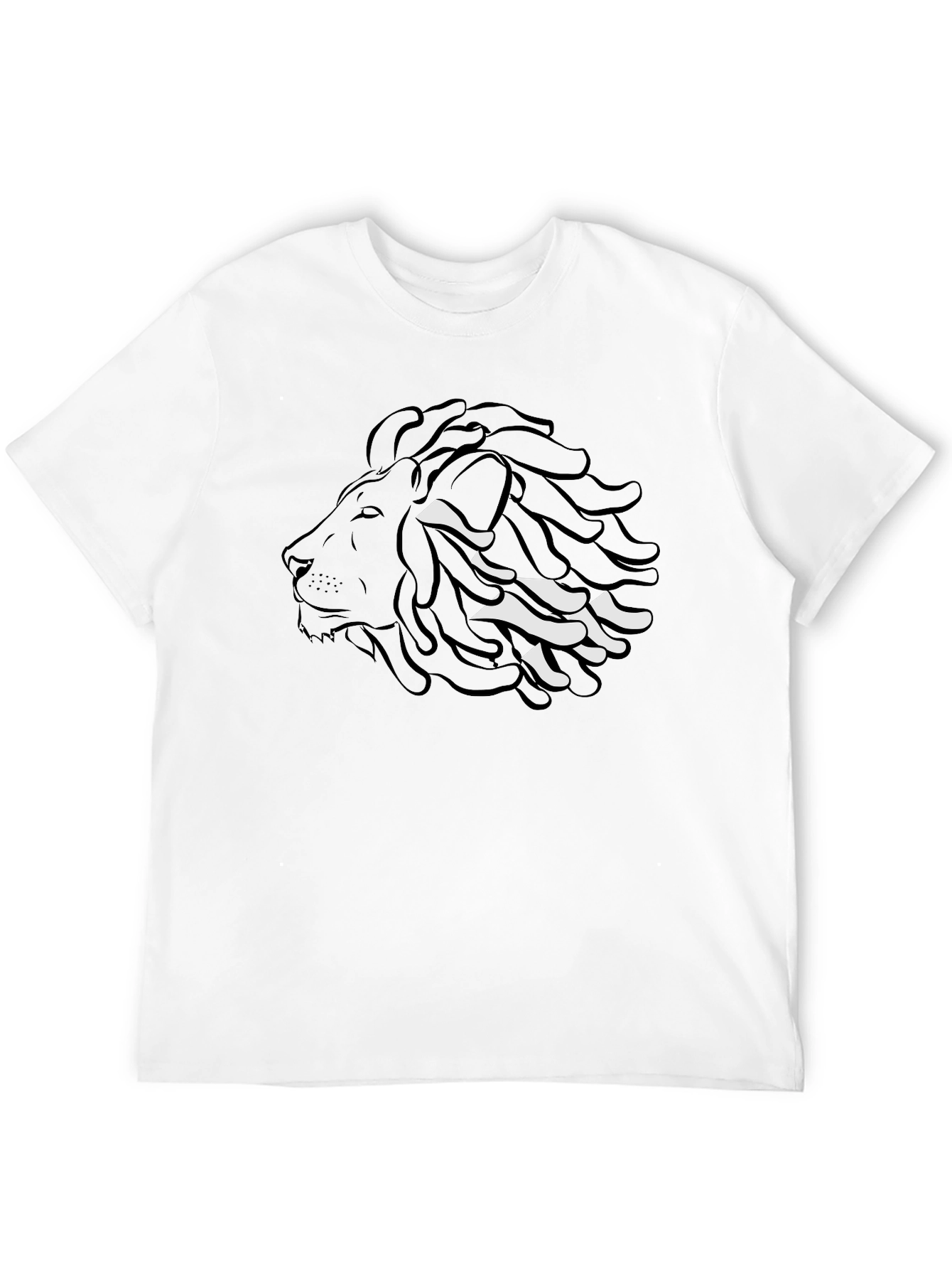 Rasta Lion Graphic Tee - Stylish Black T-Shirt