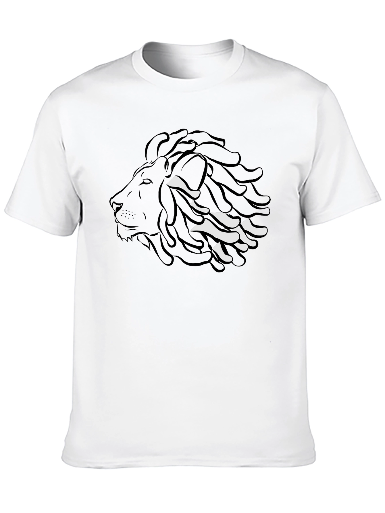 Rasta Lion Graphic Tee - Stylish Black T-Shirt
